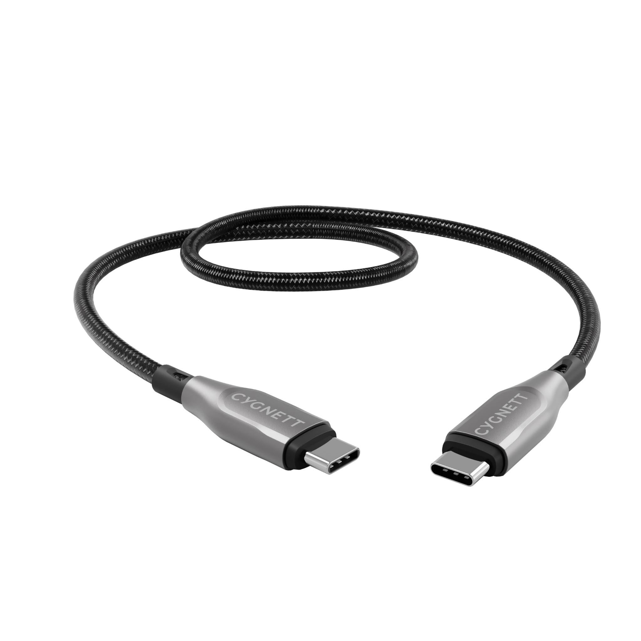 Cygnett Armoured USB-C to USB-C Cable 50cm (Black)