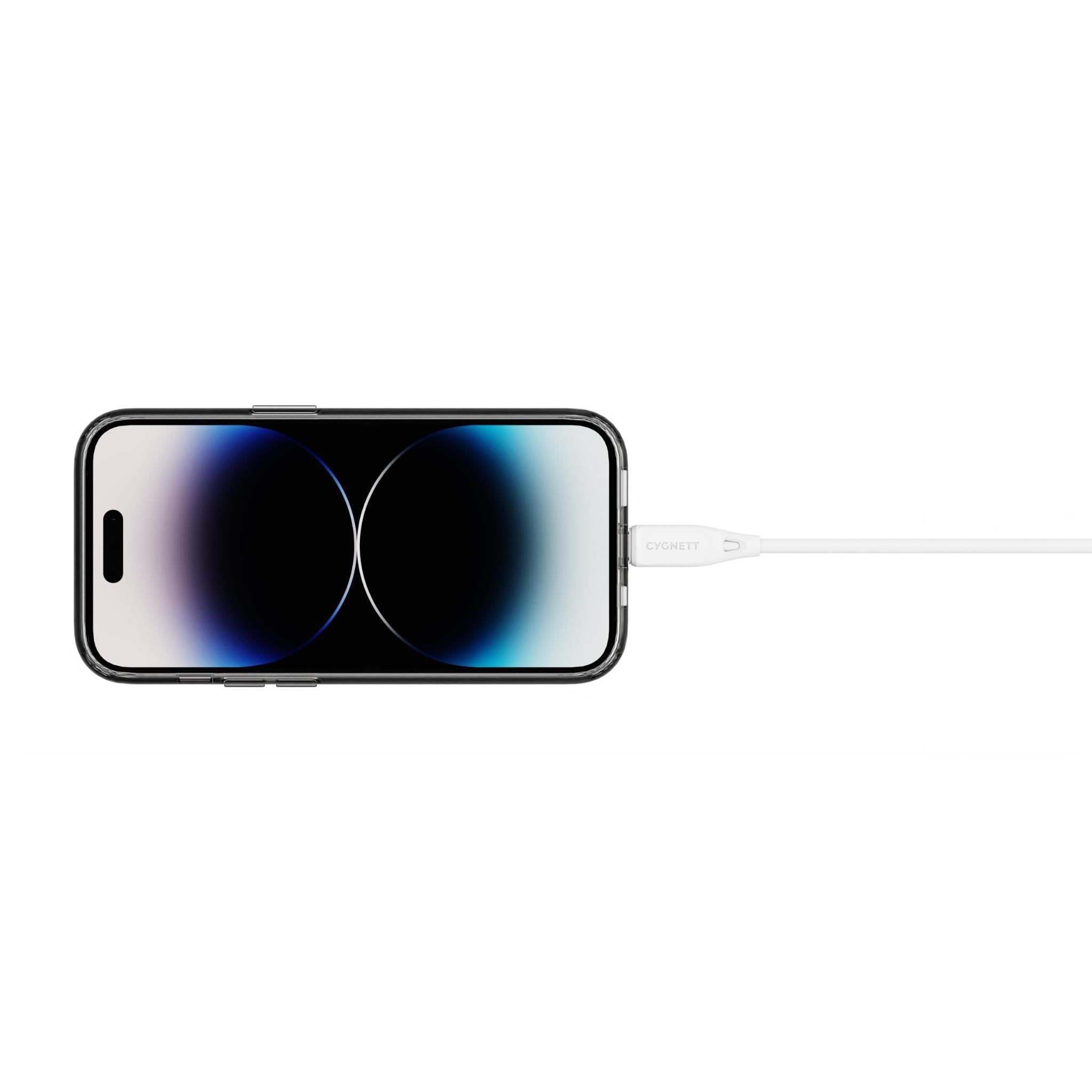 Cygnett Charge & Connect Lightning to USB-A Cable V2 2.2m (White)