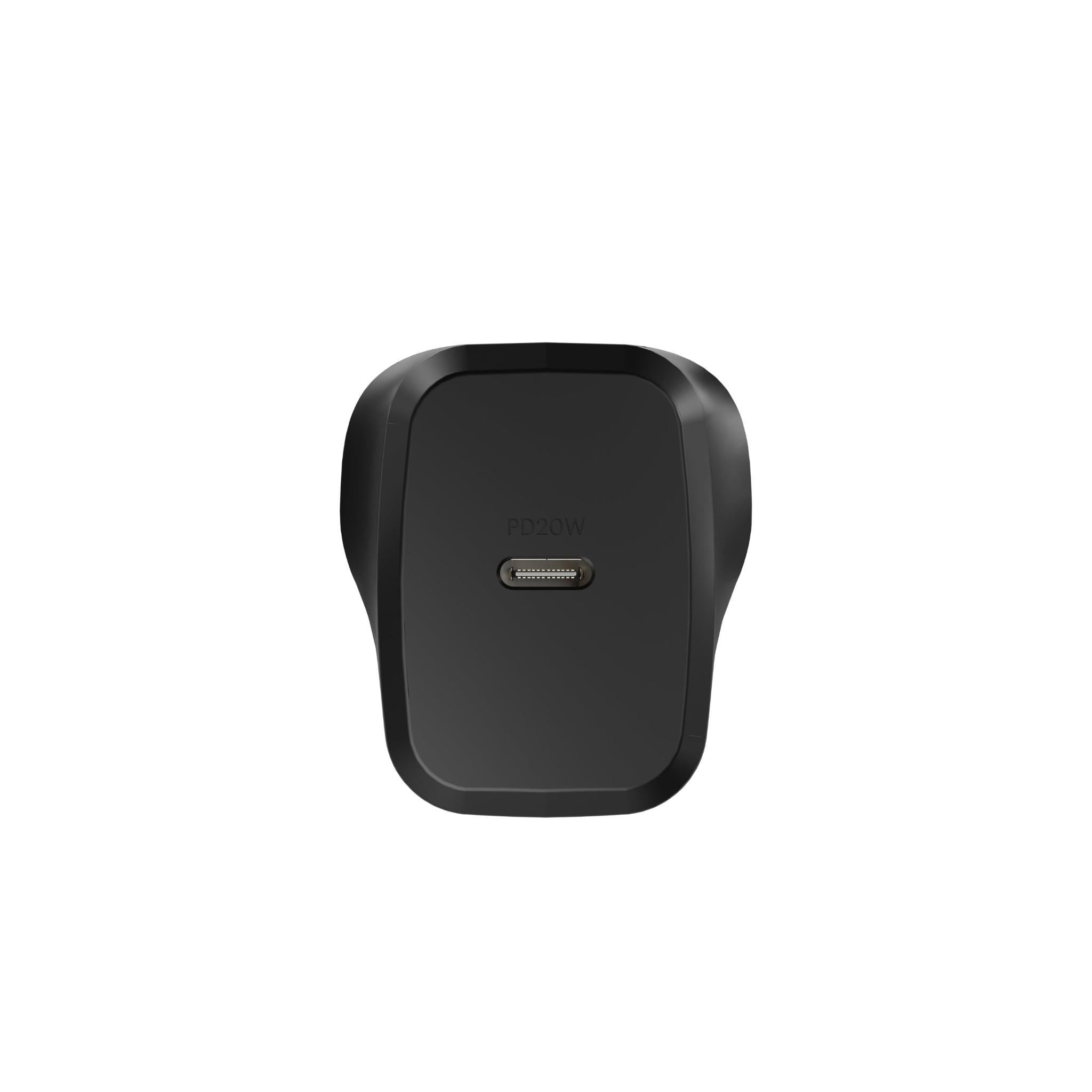 Cygnett PowerPlus 20W Single Port USB-C Wall Charger (Black)