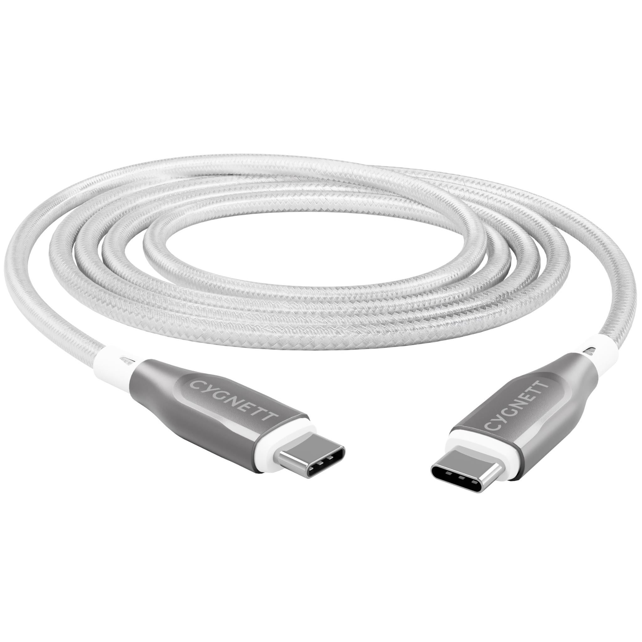 Cygnett Armoured USB-C to USB-C Cable 3M (White)