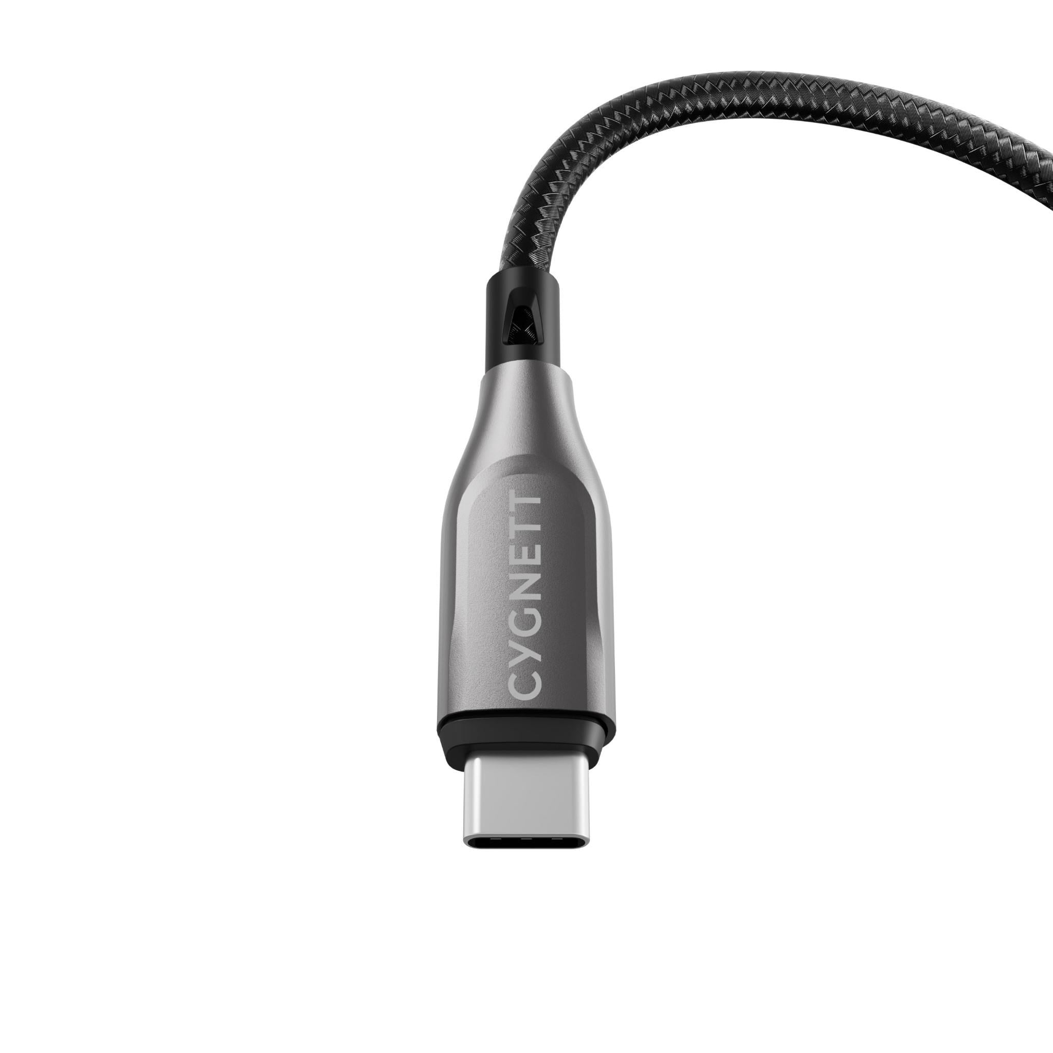 Cygnett Armoured USB-C to USB-A Cable 50cm (Black)