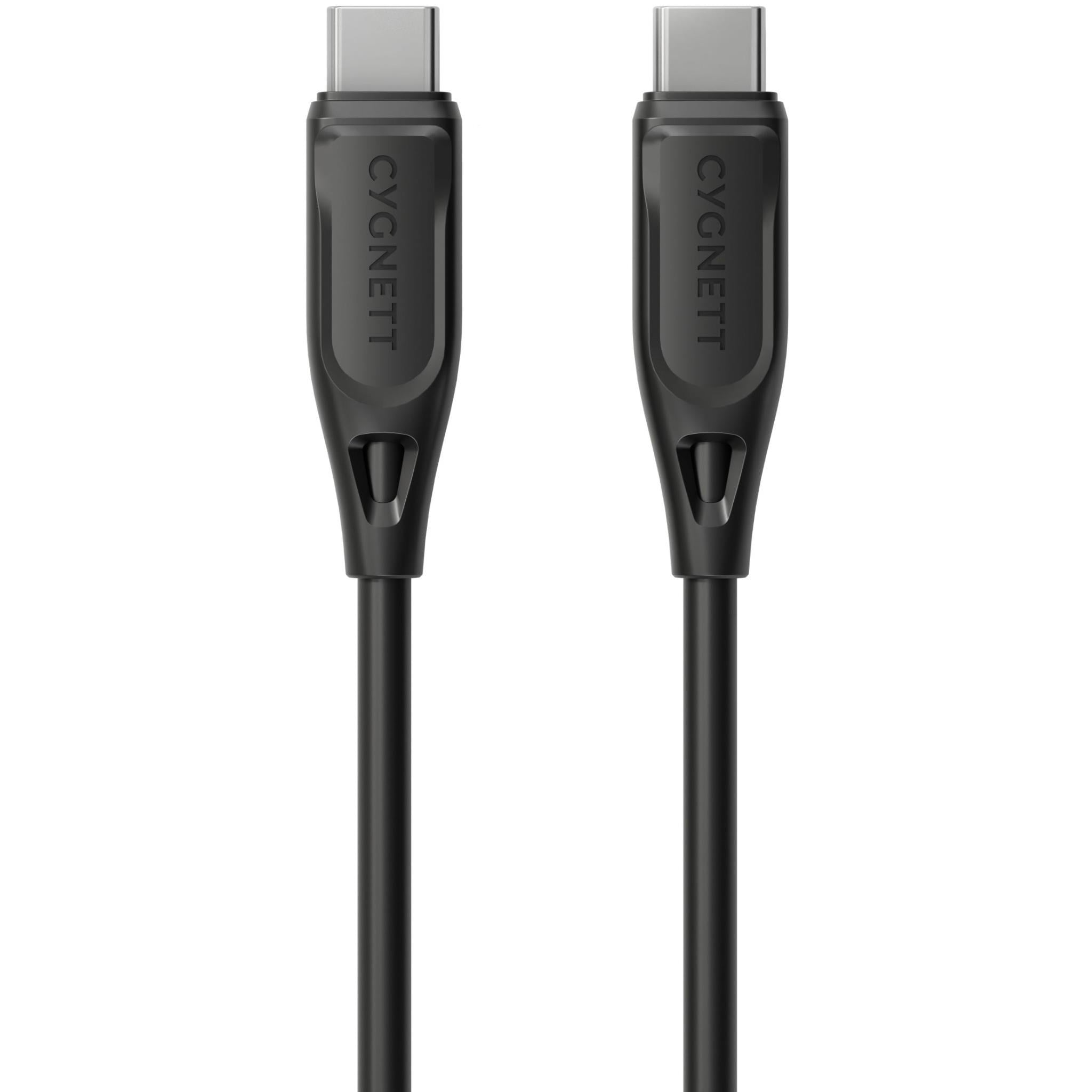 Cygnett Charge & Connect USB-C to USB-C 2.0 Cable V2 2.2m (Black)