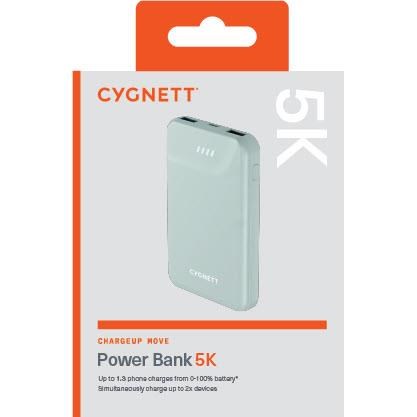 Cygnett ChargeUp Move Gen2 5K Power Bank (Green)