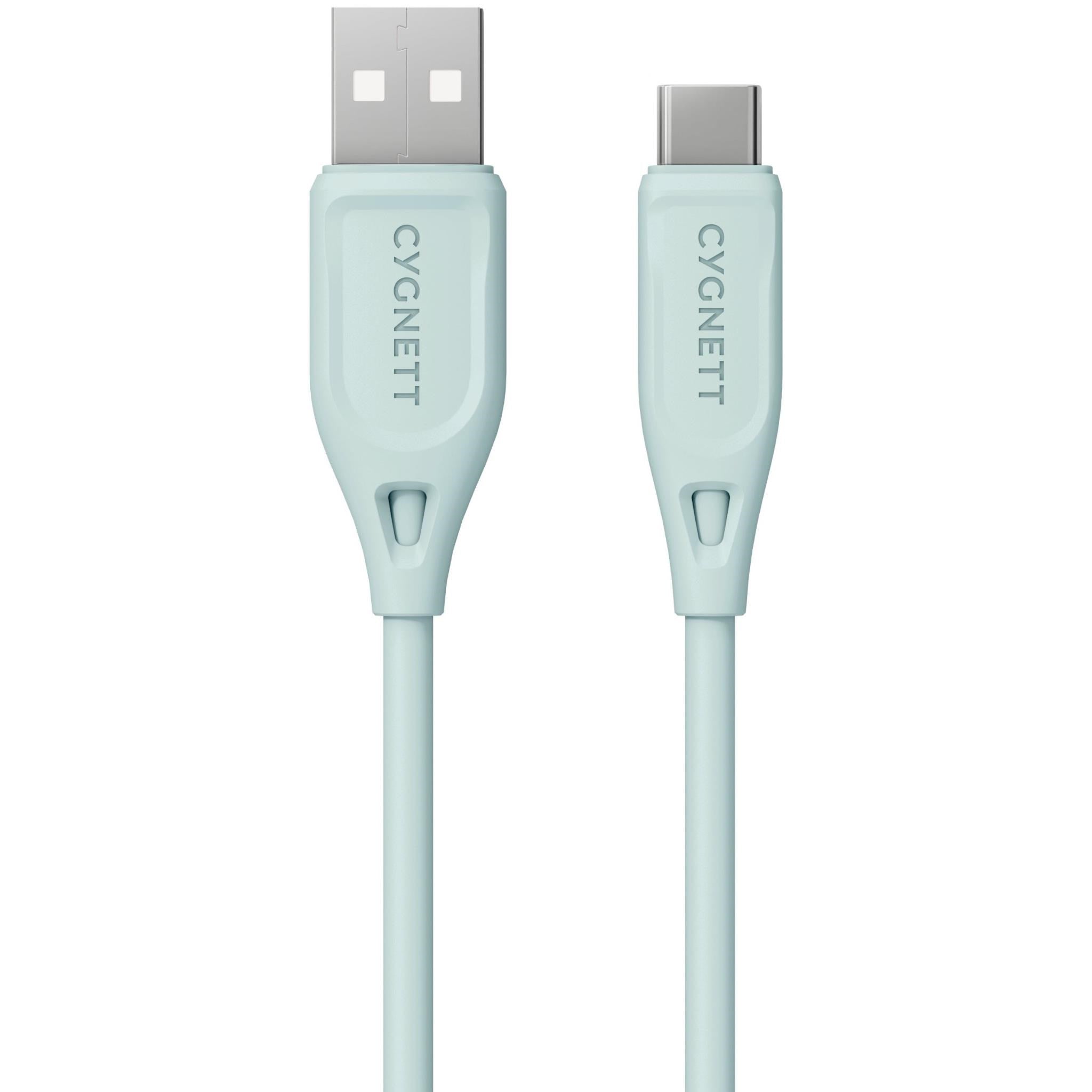 Cygnett Charge & Connect USB-C to USB-A 2.0 Cable V2 1.2m (Green)