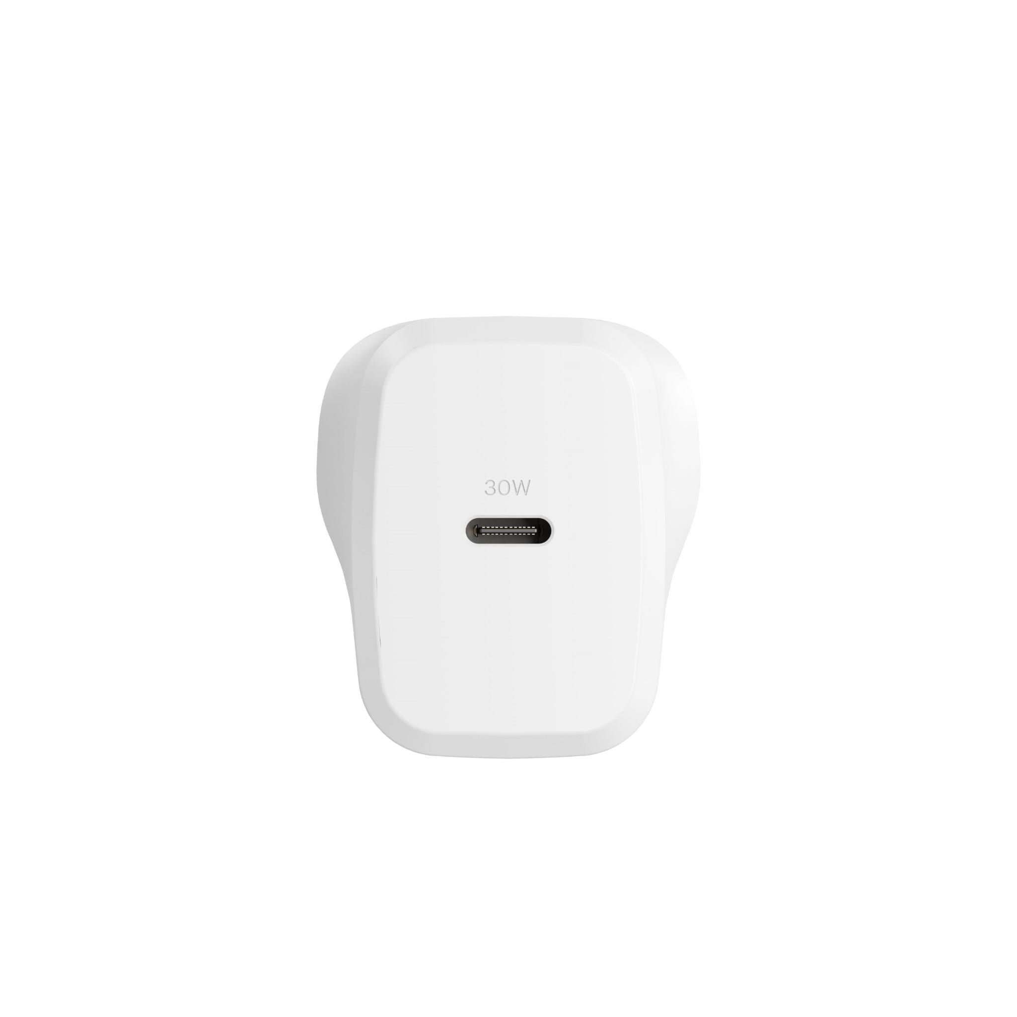 Cygnett PowerPlus 30W Single Port USB-C Wall Charger (White)