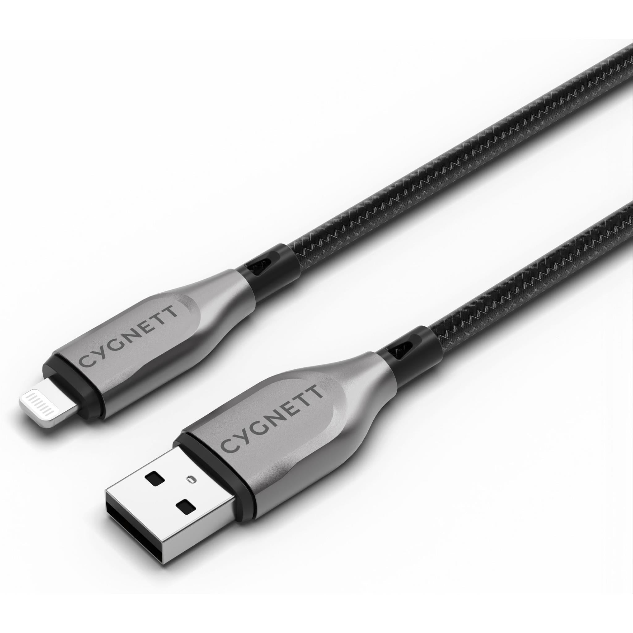 Cygnett Armoured Lightning to USB-A Cable 2M (Black)