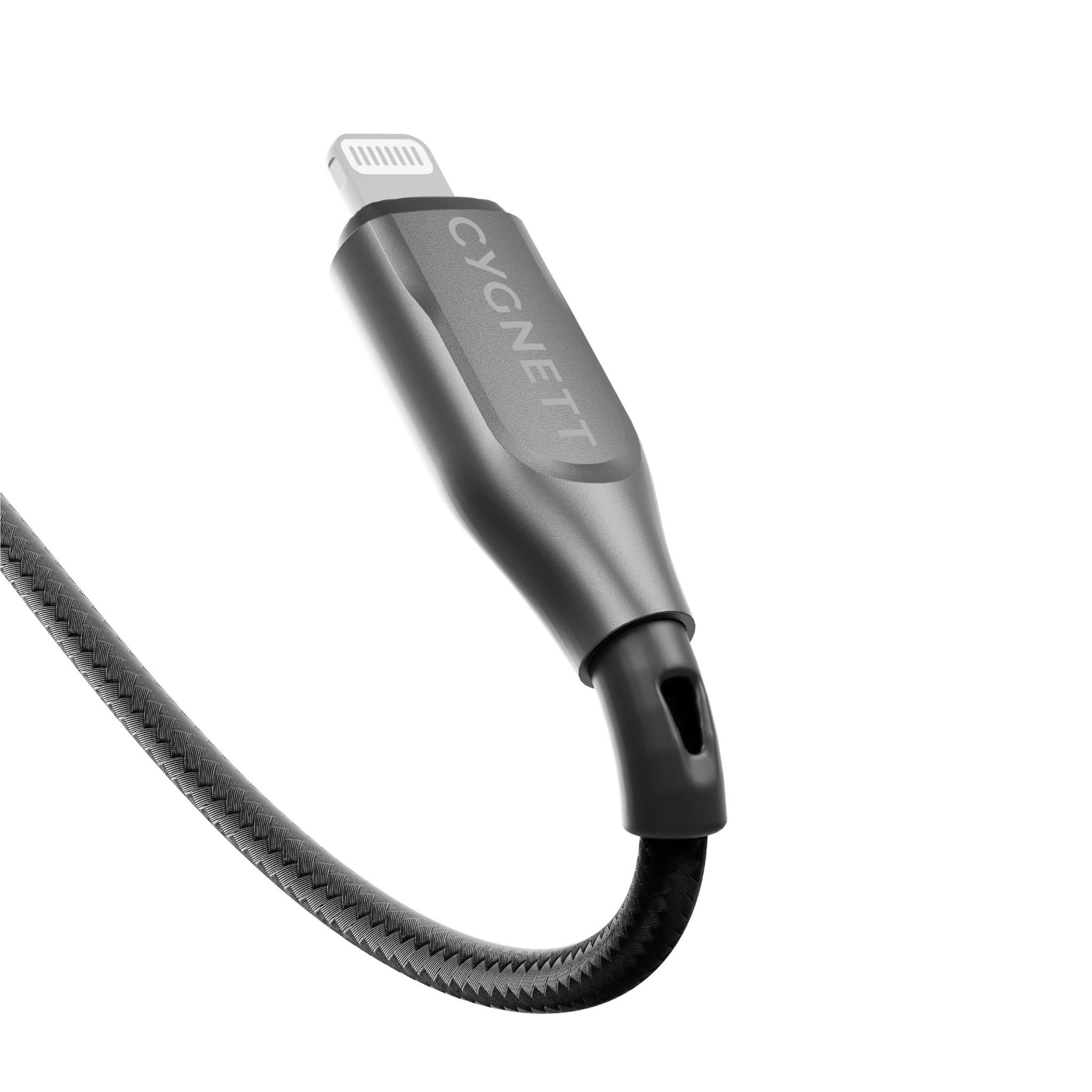 Cygnett Armoured Lightning to USB-C Cable 1M (Black)