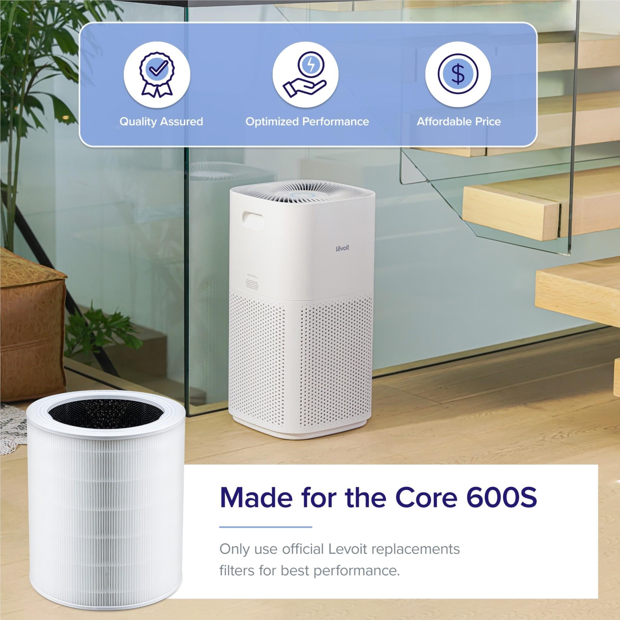 Levoit Core 600S Air Purifier Replacement Filter