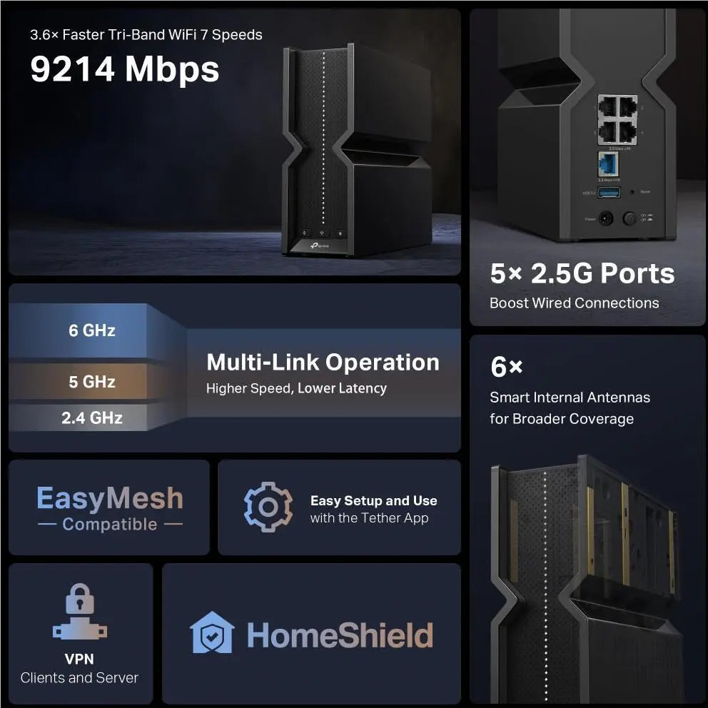 TP-Link Archer BE550 Wi-Fi 7 Router