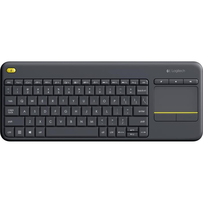Logitech K400 Plus Wireless Touch Keyboard (Black)