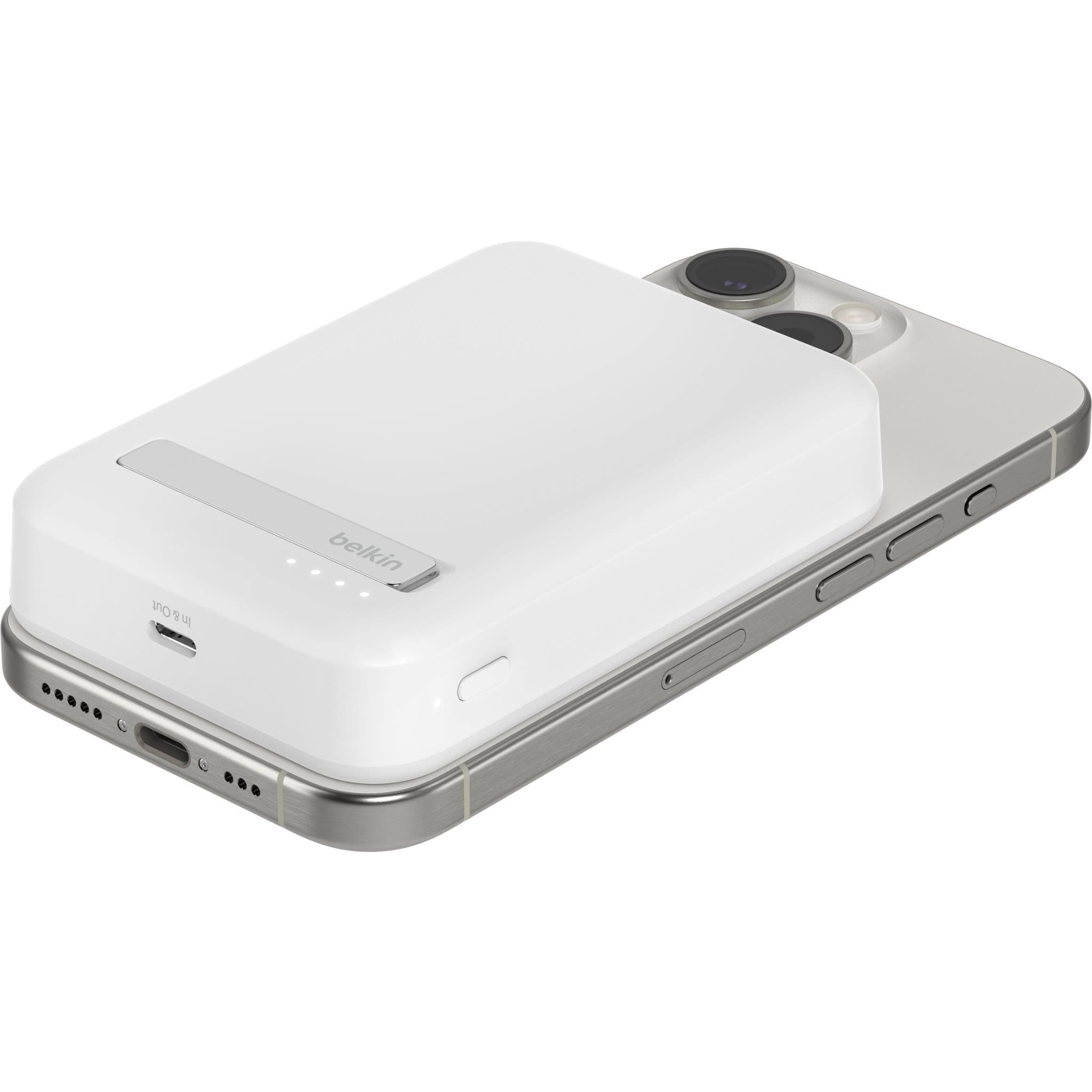Belkin BoostCharge Pro Magnetic 10K Qi2 15W Power Bank (White)