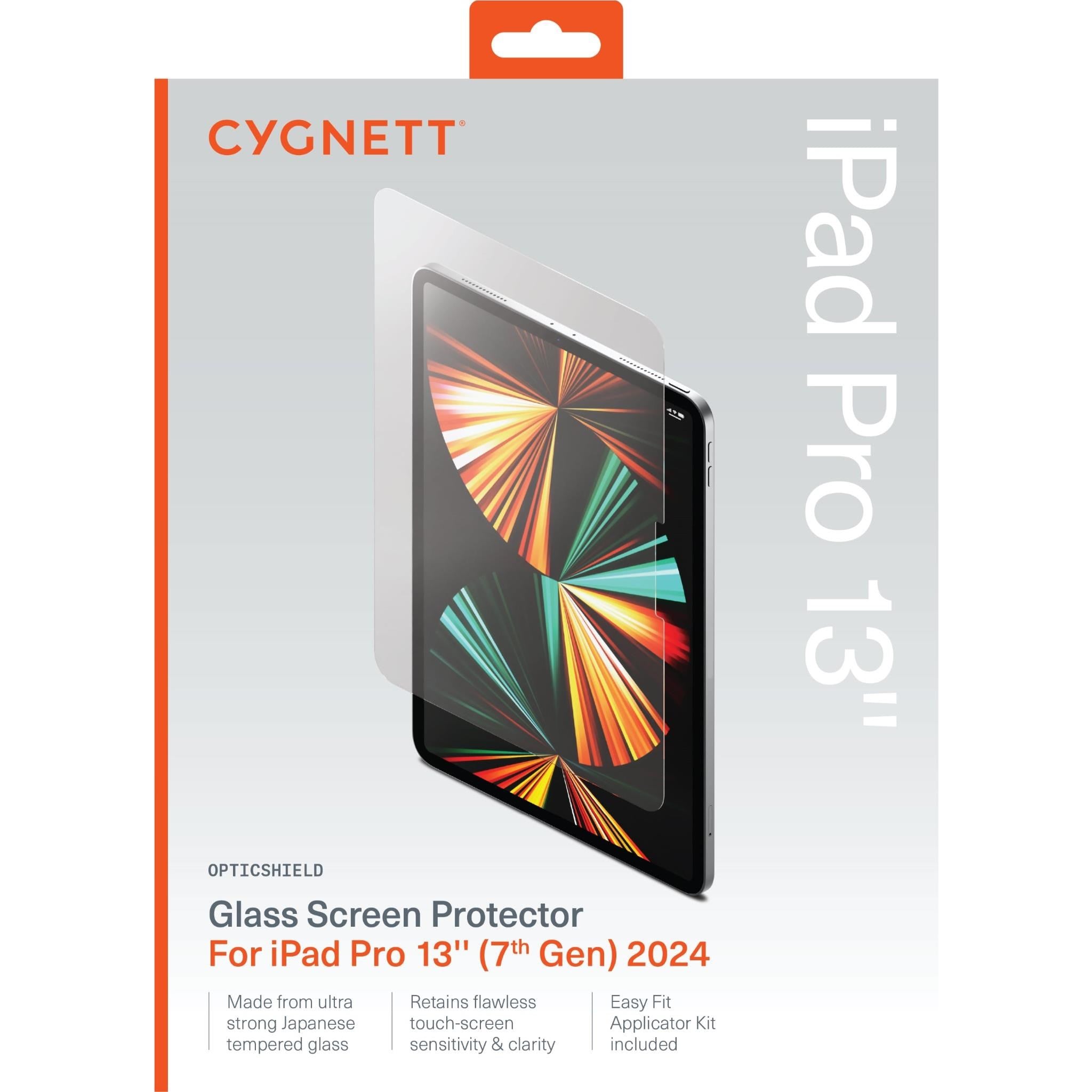 Cygnett OpticShield Glass Screen Protector for iPad Pro 13' M5/M4
