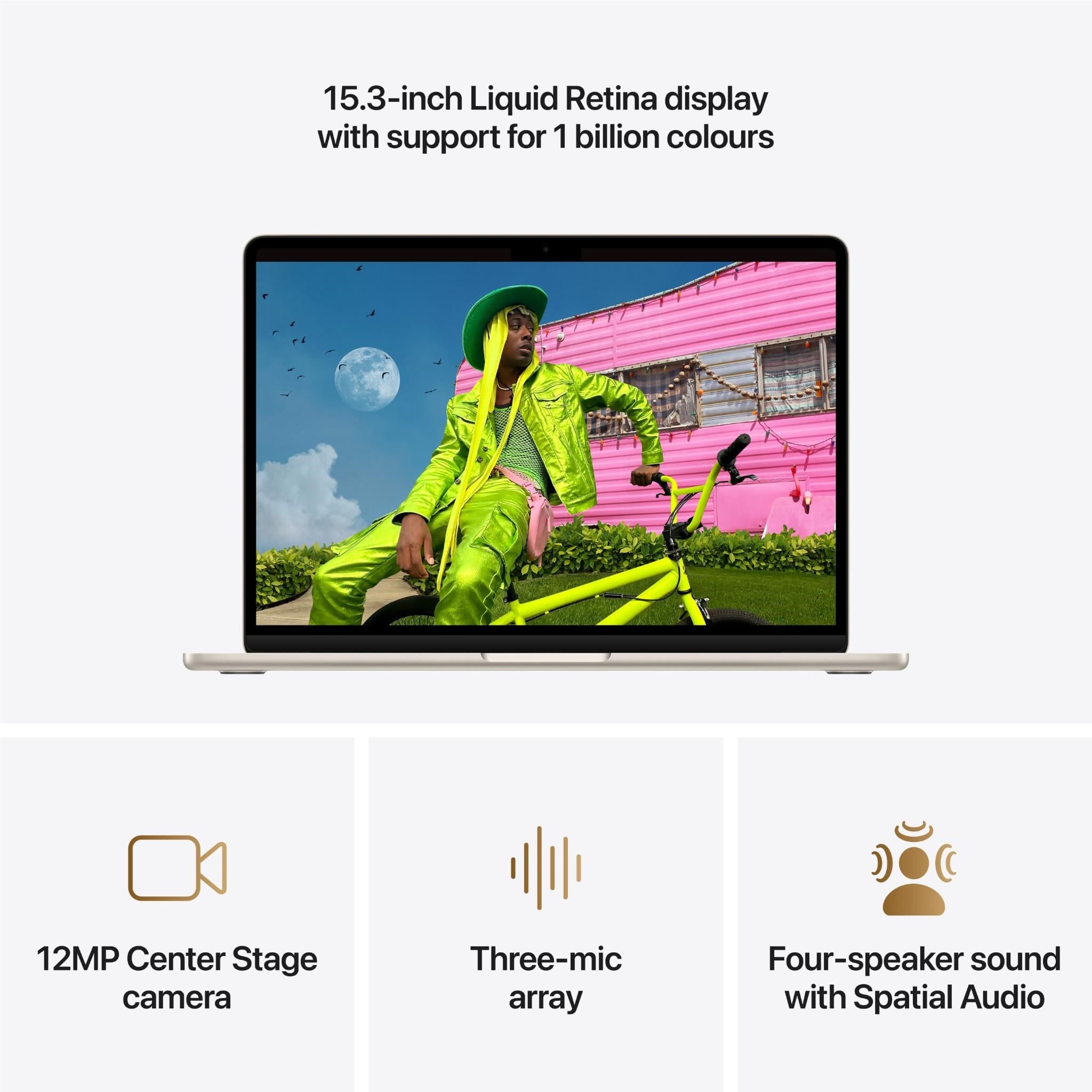 Apple MacBook Air 13-inch with M5 Chip, 1TB/16GB (Starlight)