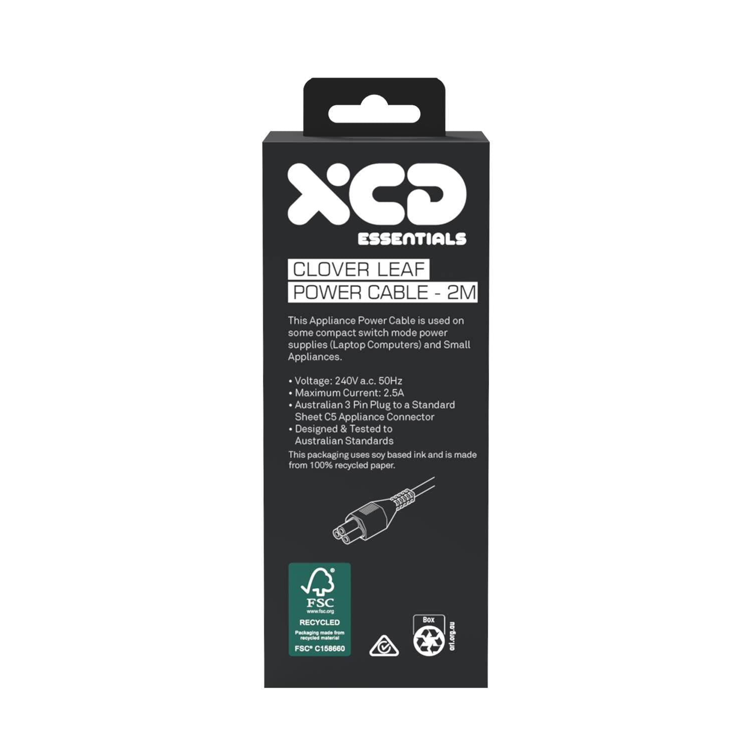 XCD Cloverleaf Power Cable (2m)