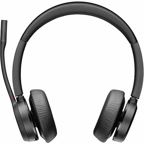 HP Poly 77Z32AA Voyager 4320 MS USB-C Stereo Wireless Headset + Charging Stand +BT700 Dongle