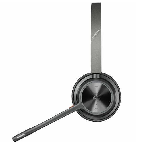 HP Poly 77Z32AA Voyager 4320 MS USB-C Stereo Wireless Headset + Charging Stand +BT700 Dongle