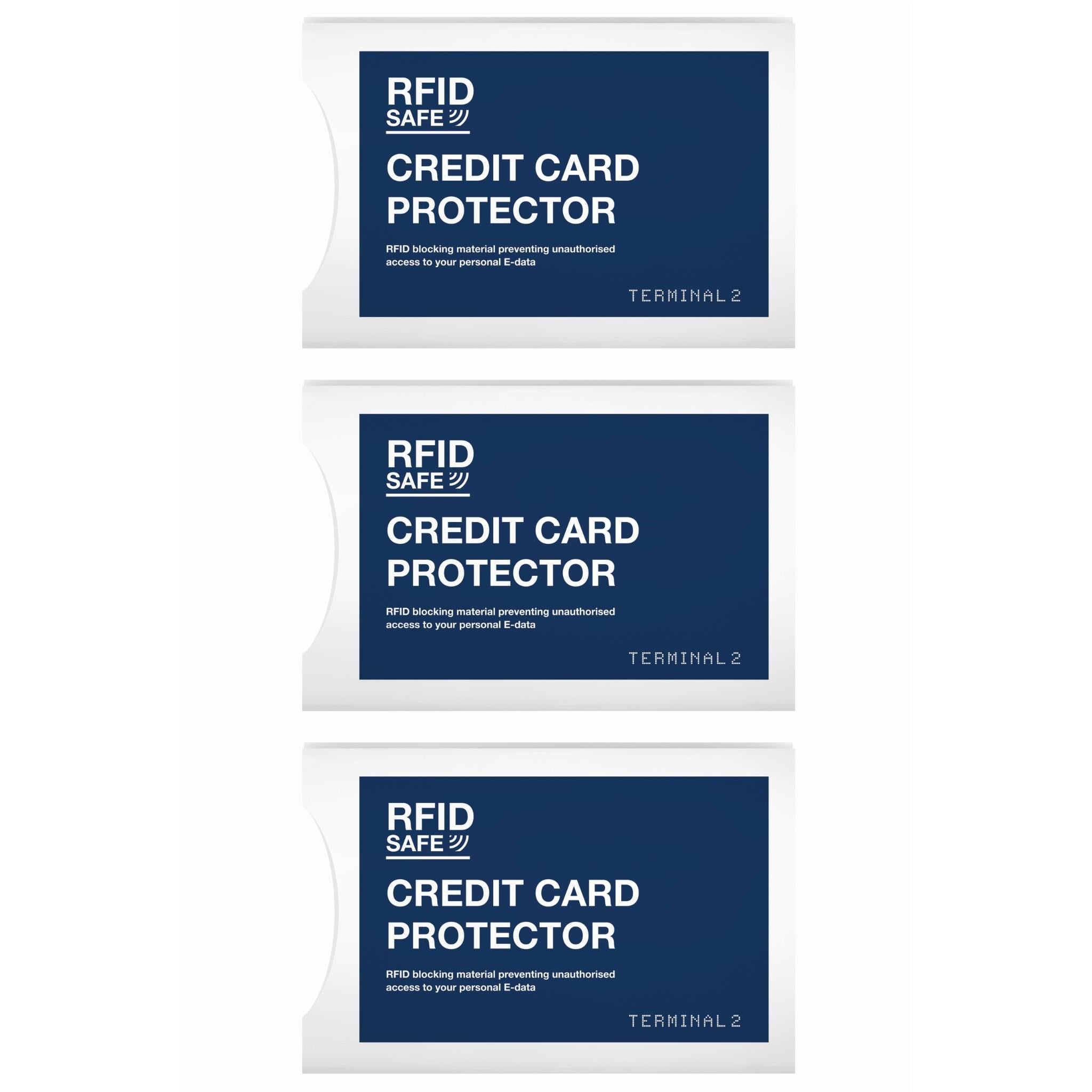 Terminal 2 RFID Credit Card Protector V2 (3 Pack)