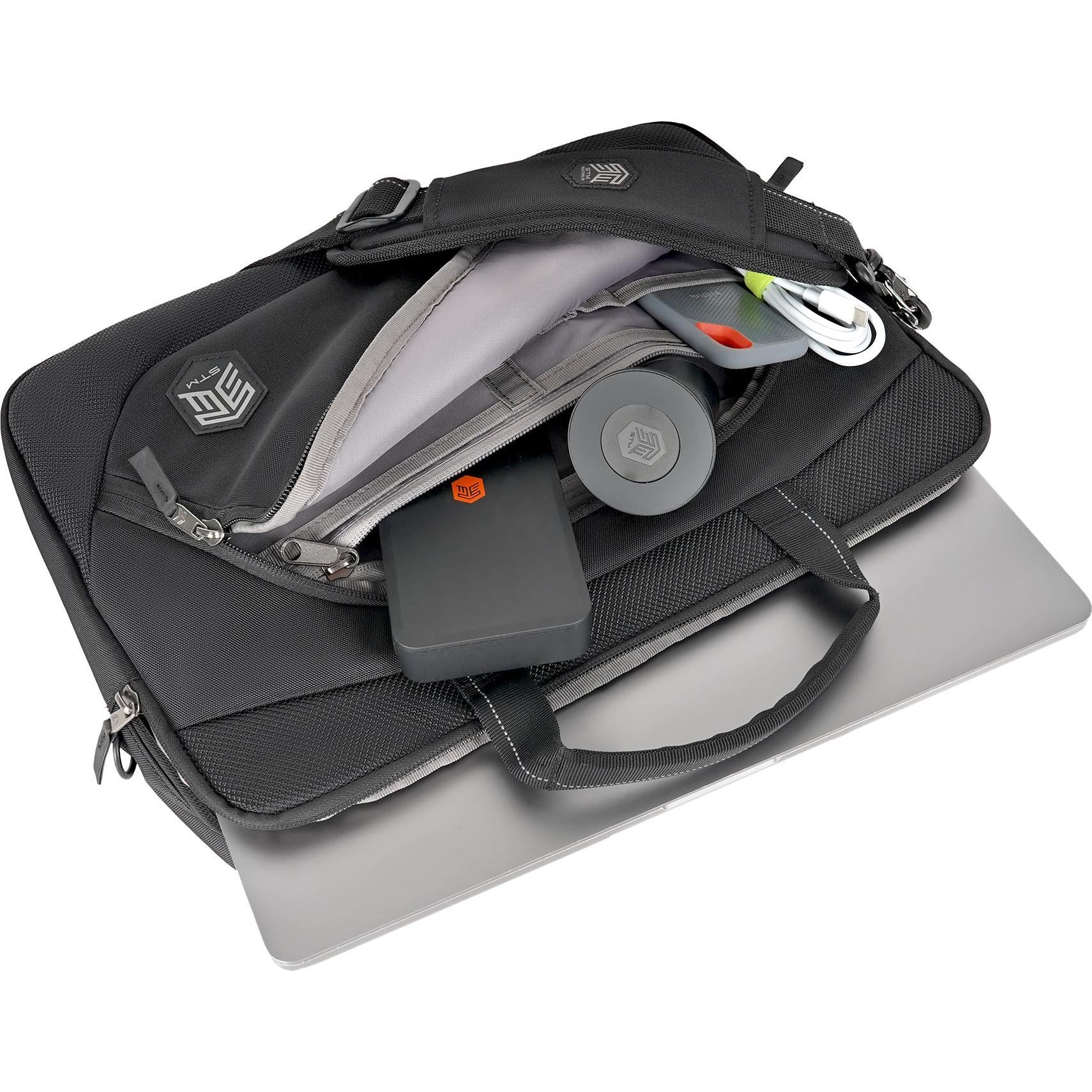 STM Tower Top Slim 17' Laptop Brief (Black)