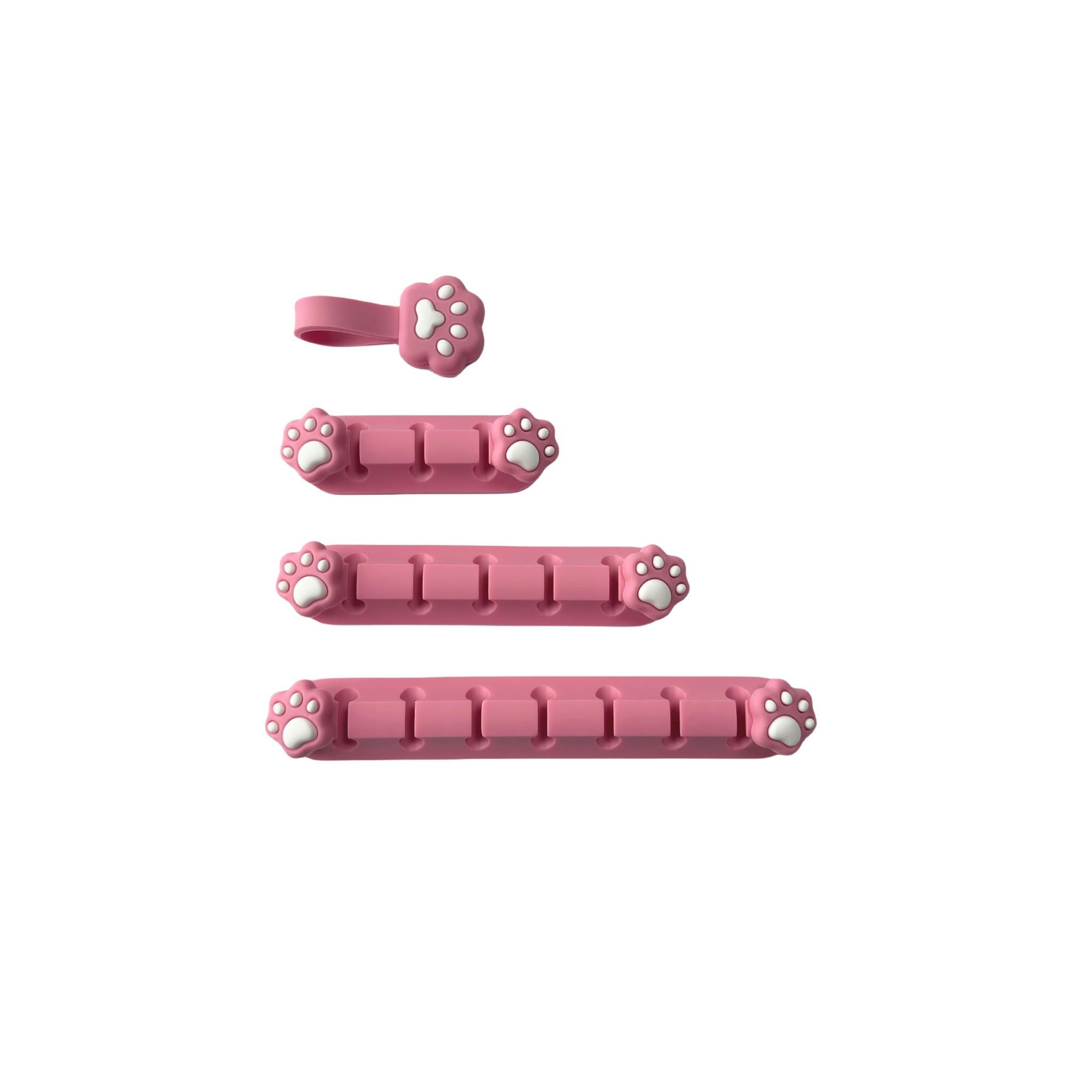 Playmax Paw Print Cable Management (Pink/White)