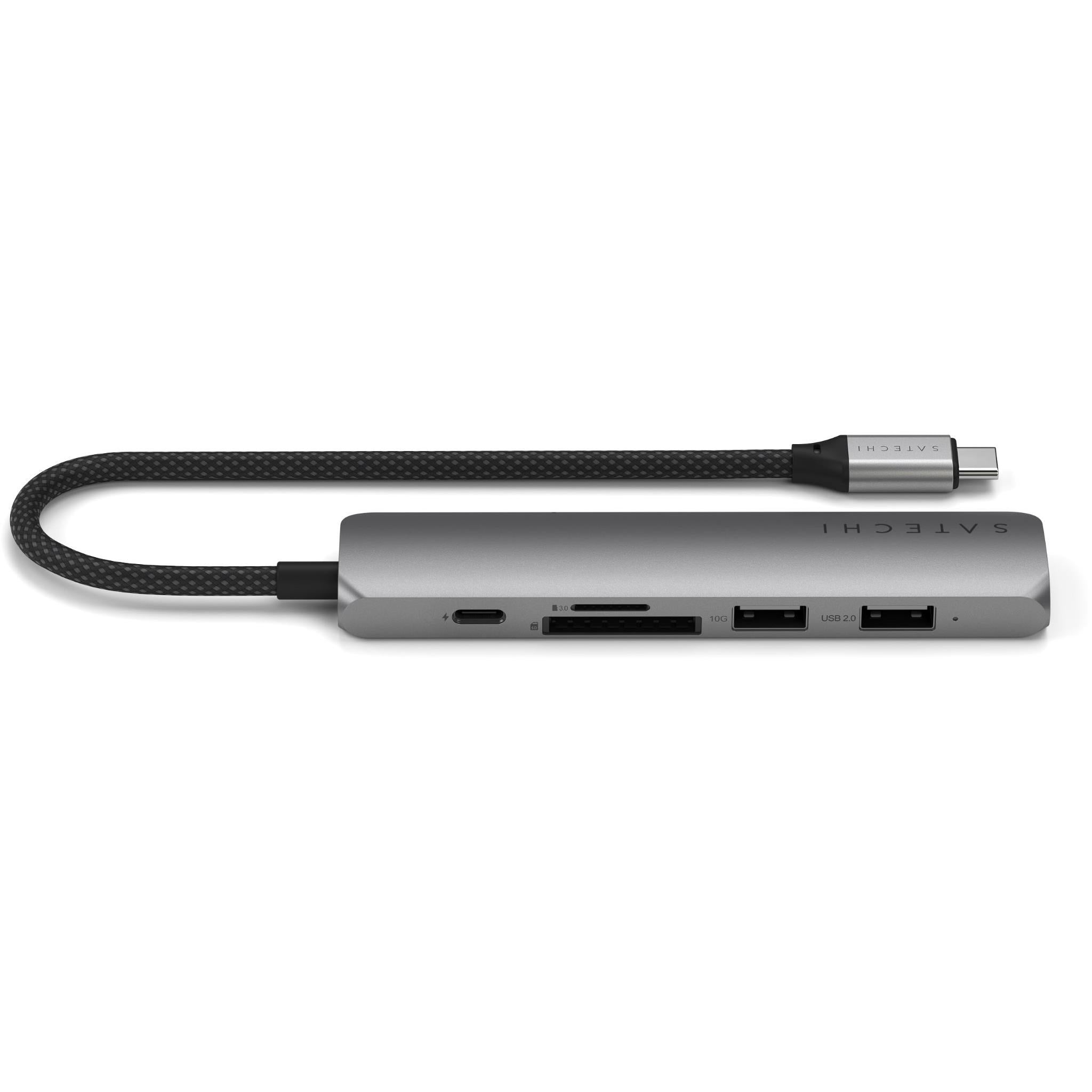 Satechi 6-in-1 USB-C Slim Multiport Adapter 4K (Space Grey)