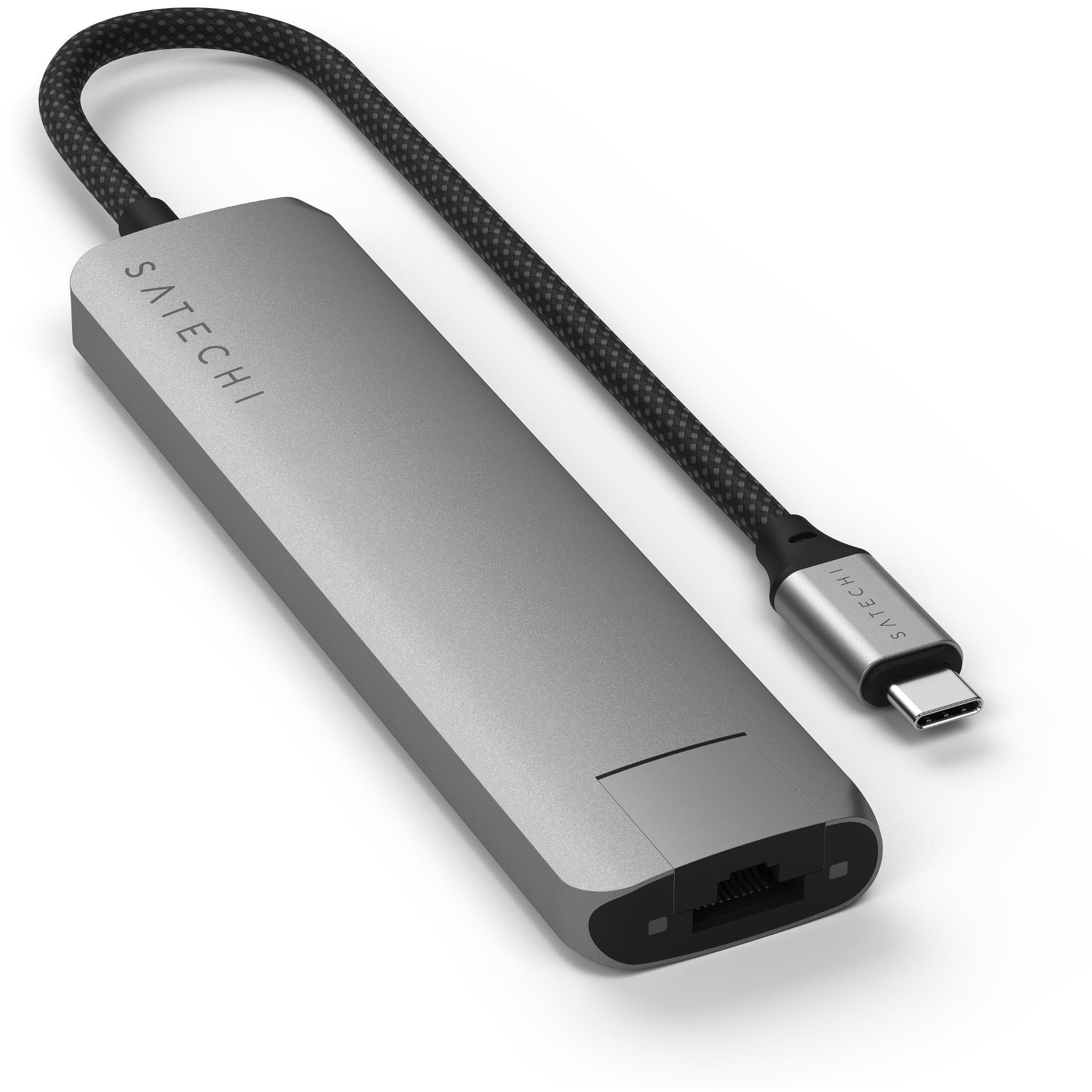 Satechi 7-in-1 USB-C Slim Multiport Adapter 4K (Space Grey)