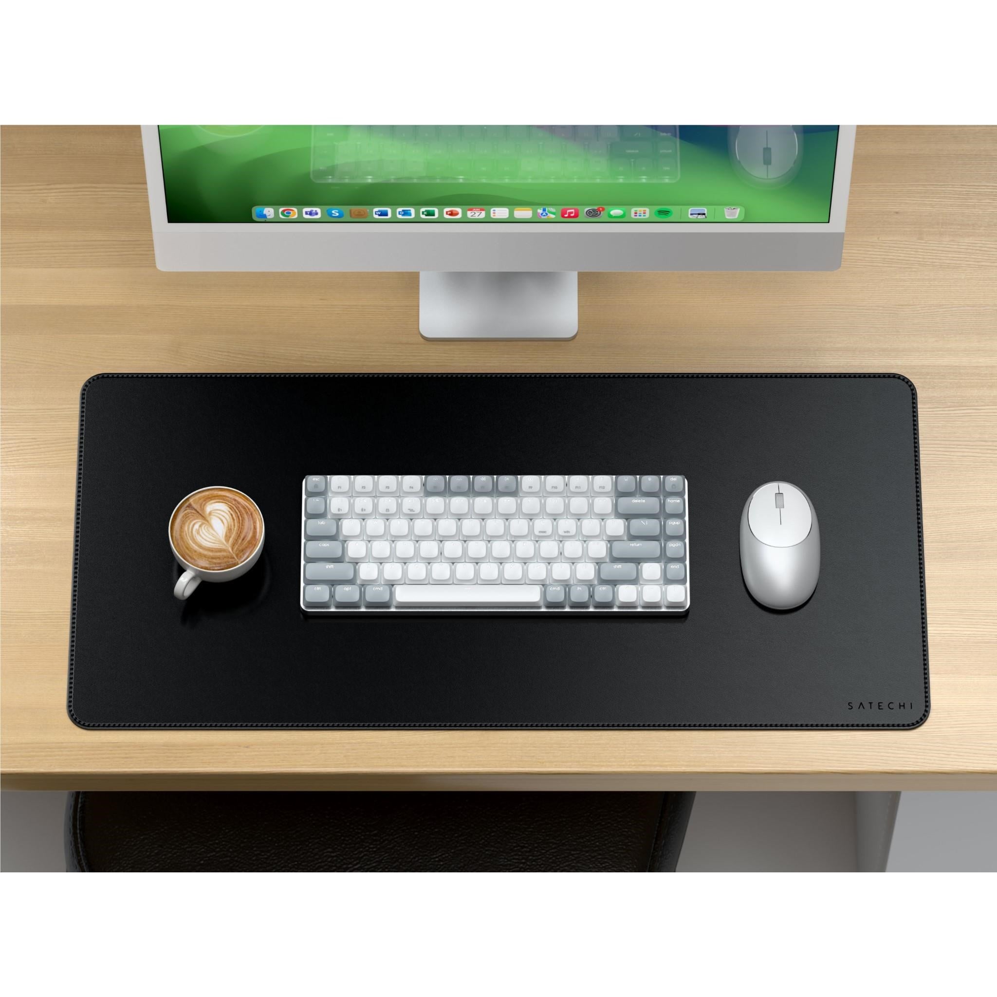 Satechi Vegan Leather Premium Desk Mat (Black)