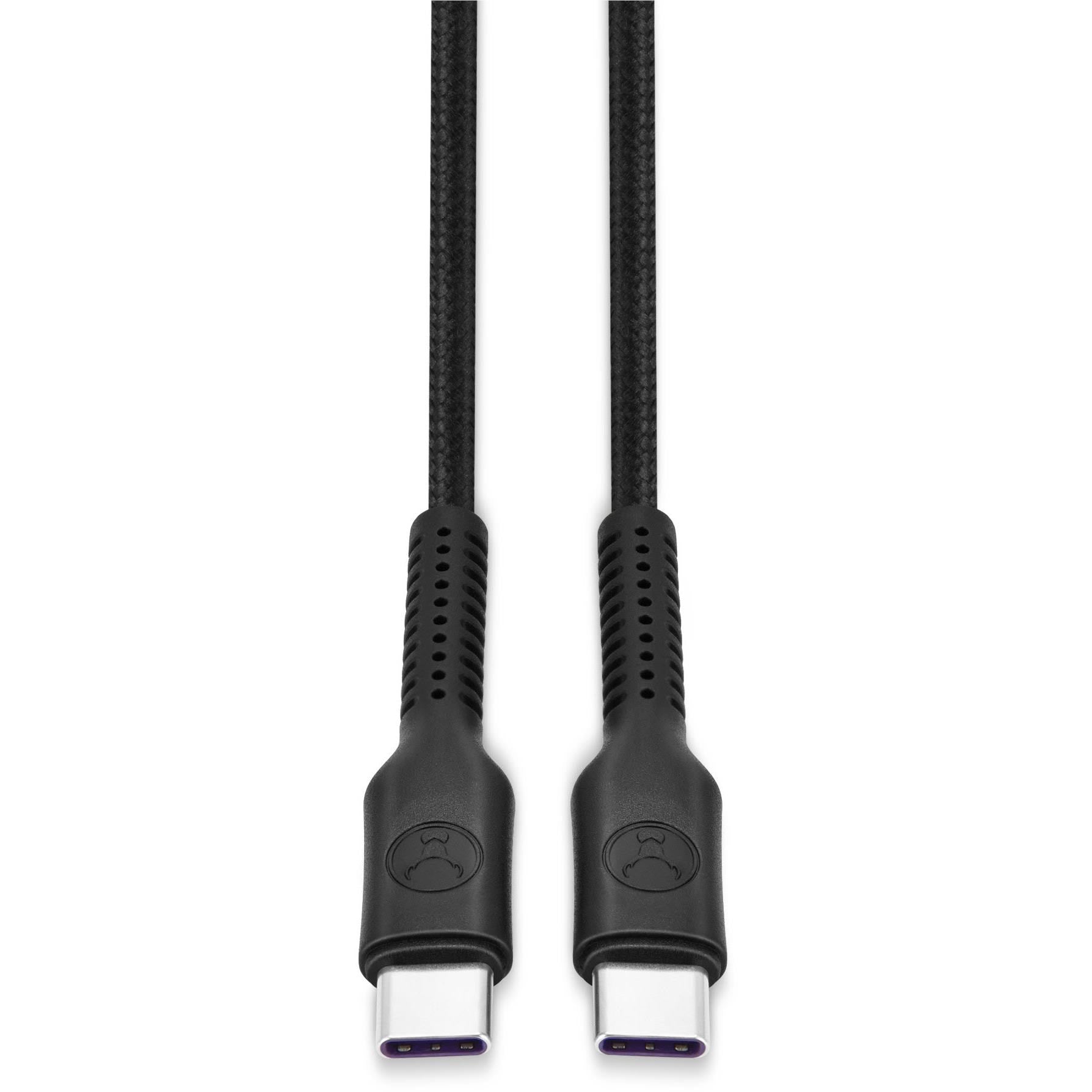 Bonelk Long- Life Easy-Grip USB-C to USB-C 1.5m Cable (Black)