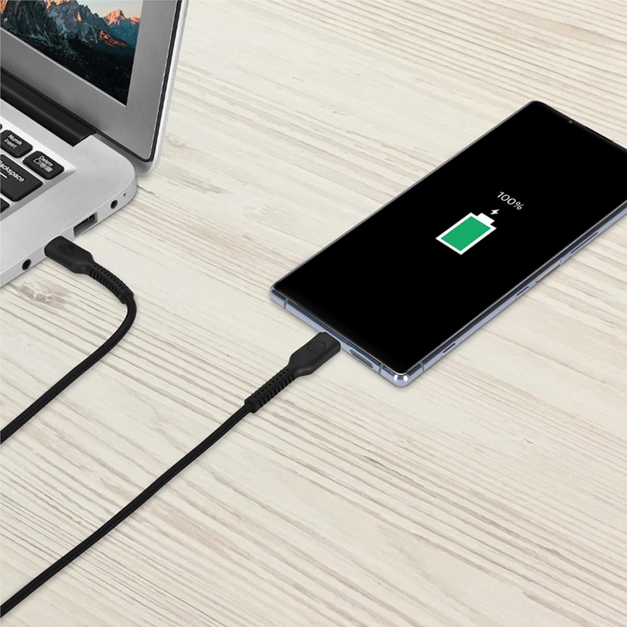Bonelk Long- Life Easy-Grip USB-C to USB-C 1.5m Cable (Black)