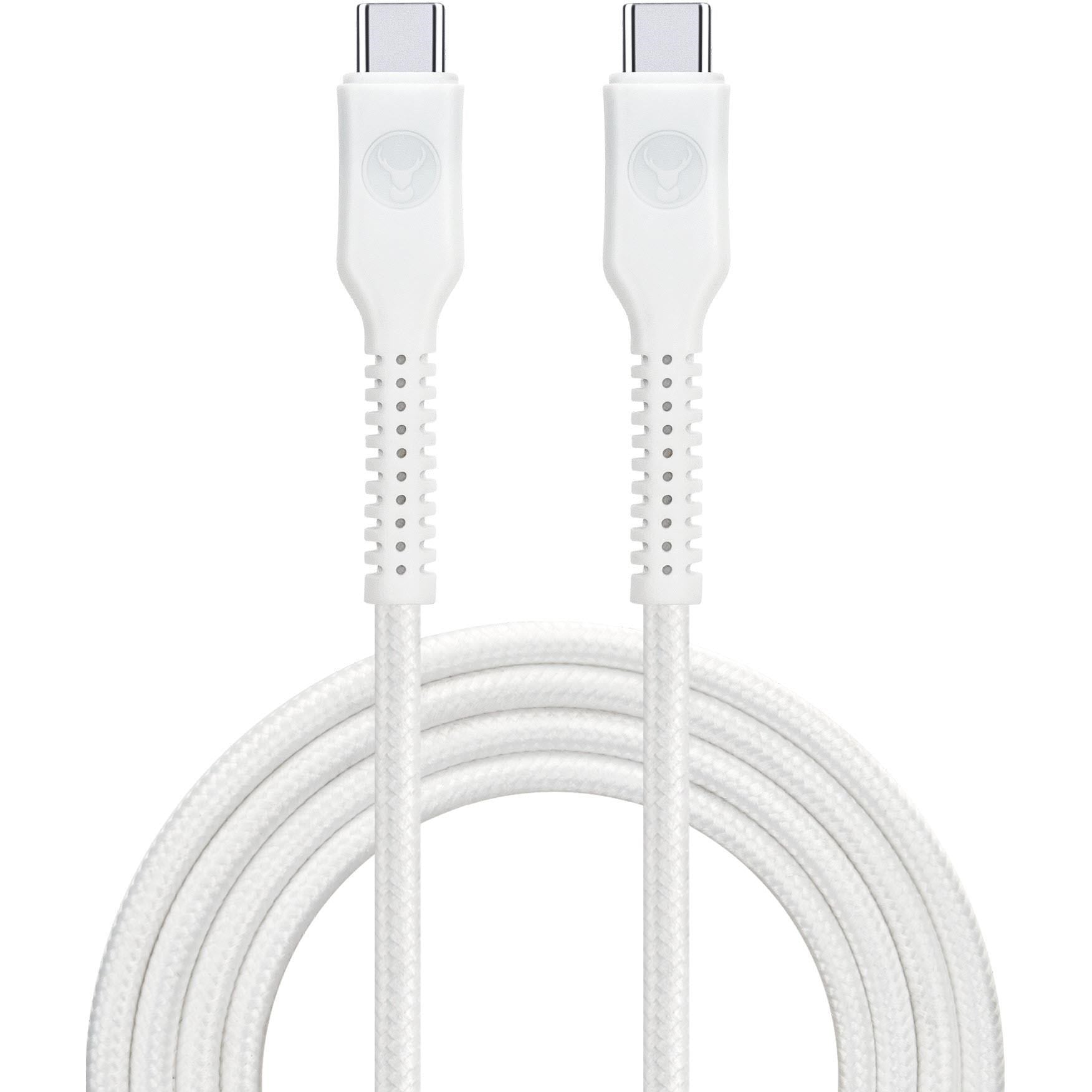 Bonelk Long-Life Easy-Grip USB-C to USB-C 1.5m Cable (White)