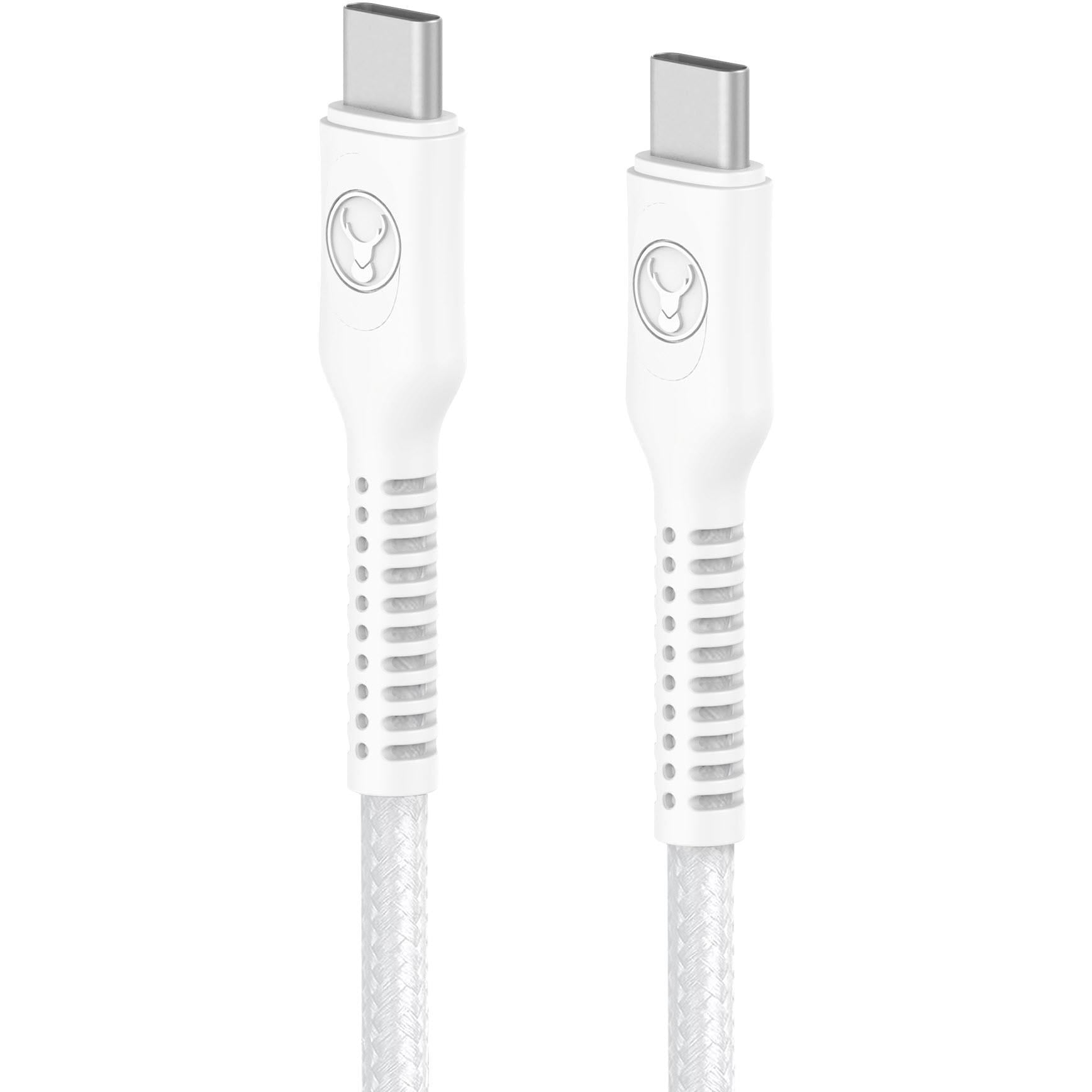 Bonelk Long-Life Easy-Grip USB-C to USB-C 1.5m Cable (White)