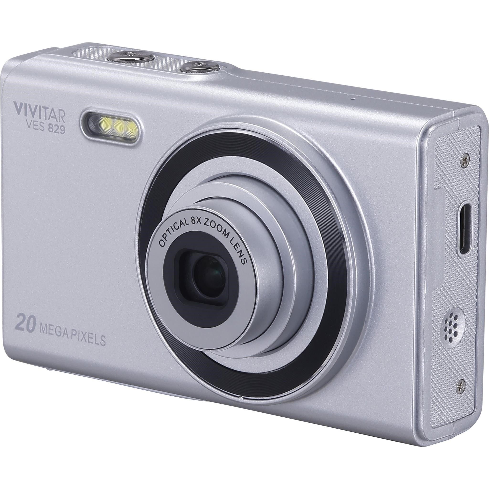 Vivitar 20MP Compact Digital Camera with 8x Optical Zoom (Silver)