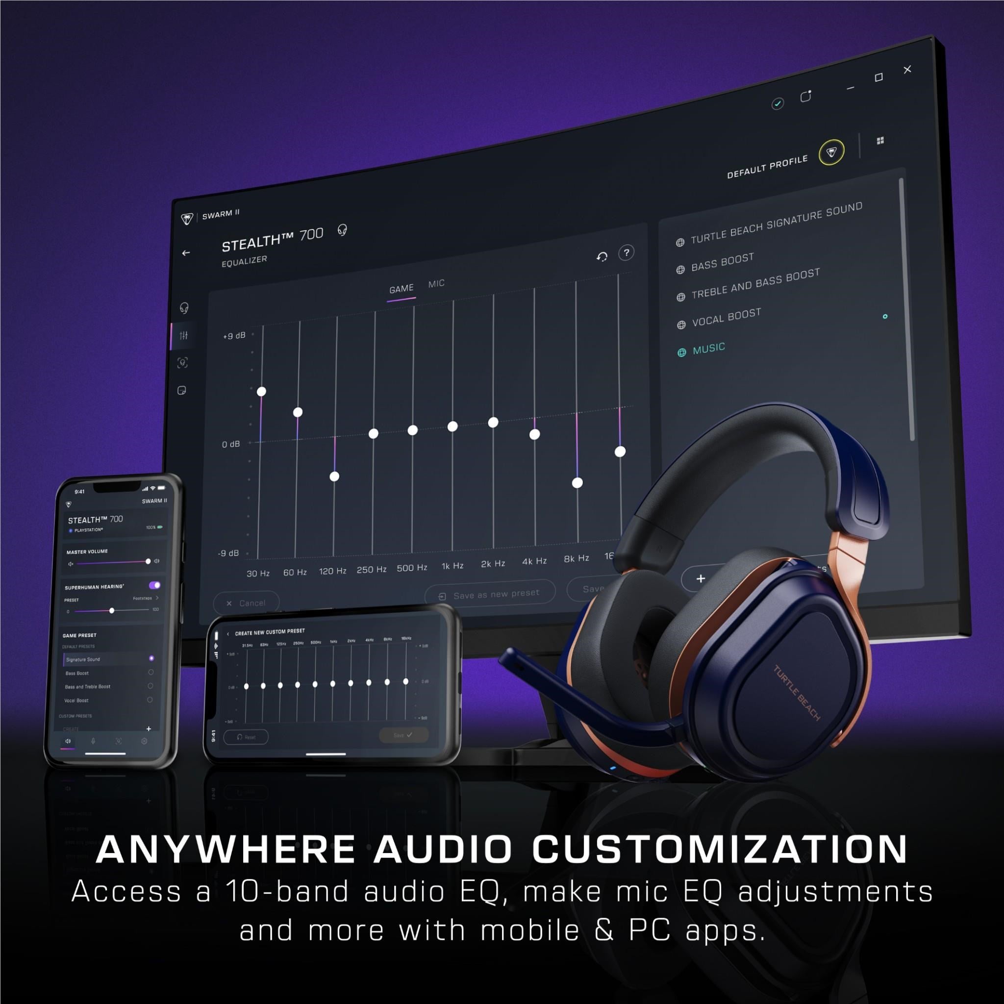 Turtle Beach Stealth 700 Wireless Multiplatform Amplified Gaming Headset for Xbox Series X|S. Xbox One. PC. PS5. PS4. & Mobile