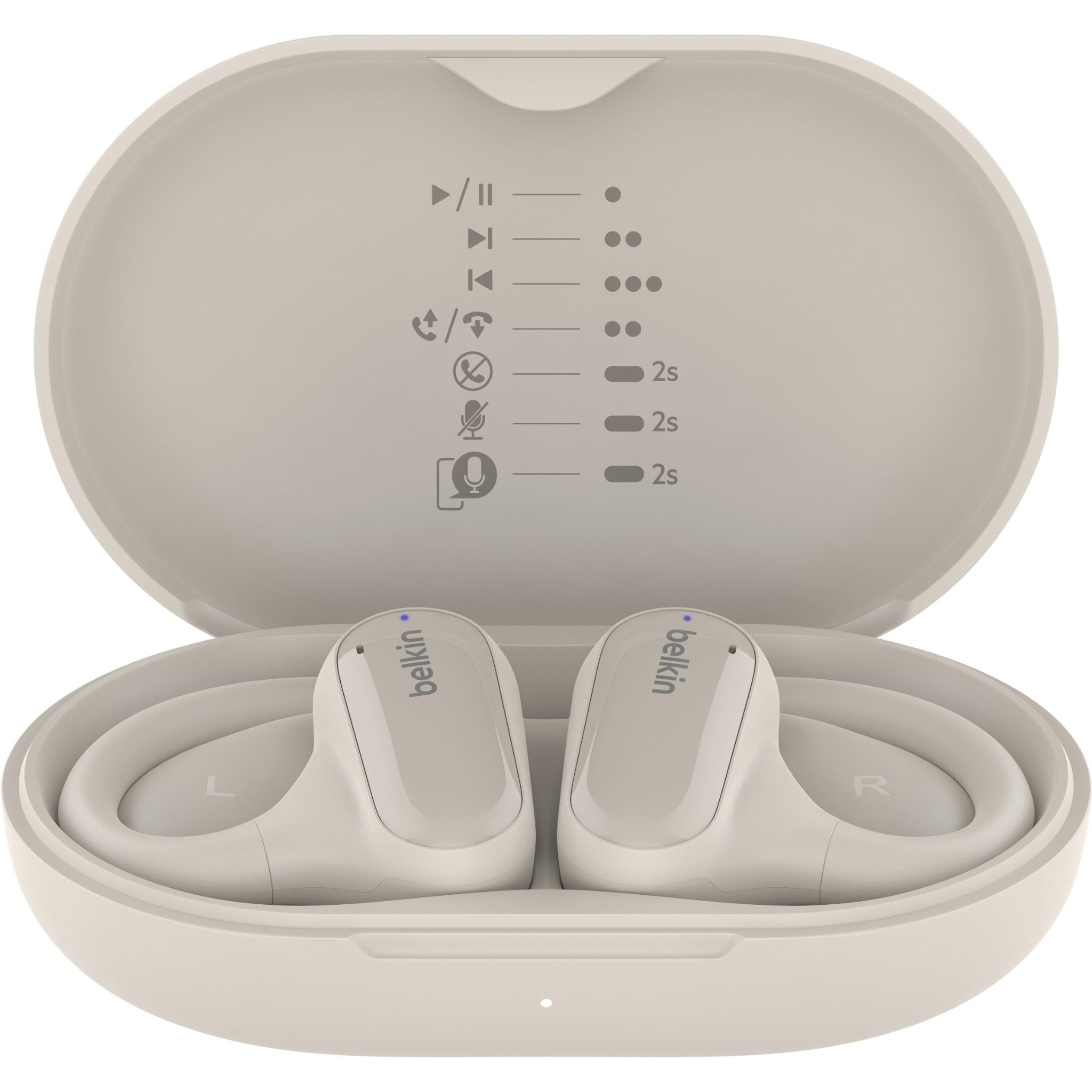 Belkin SoundForm ClearFit Open Ear True Wireless Headphones (Sand)
