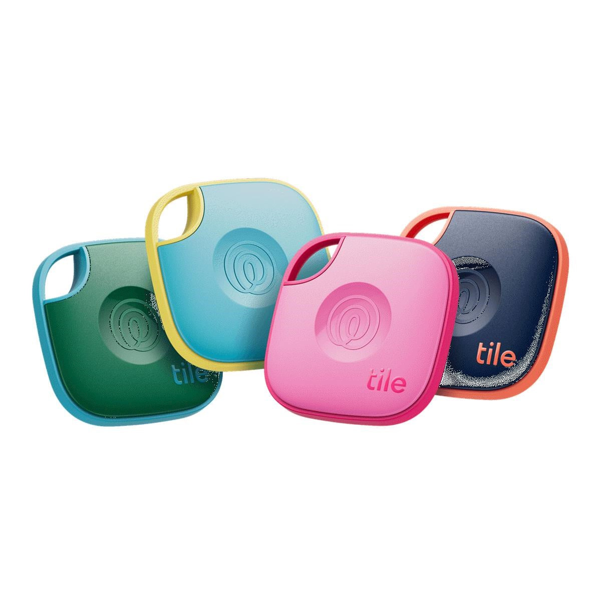 Tile Mate Bluetooth Tracker 2024 (Colour 4 Pack)
