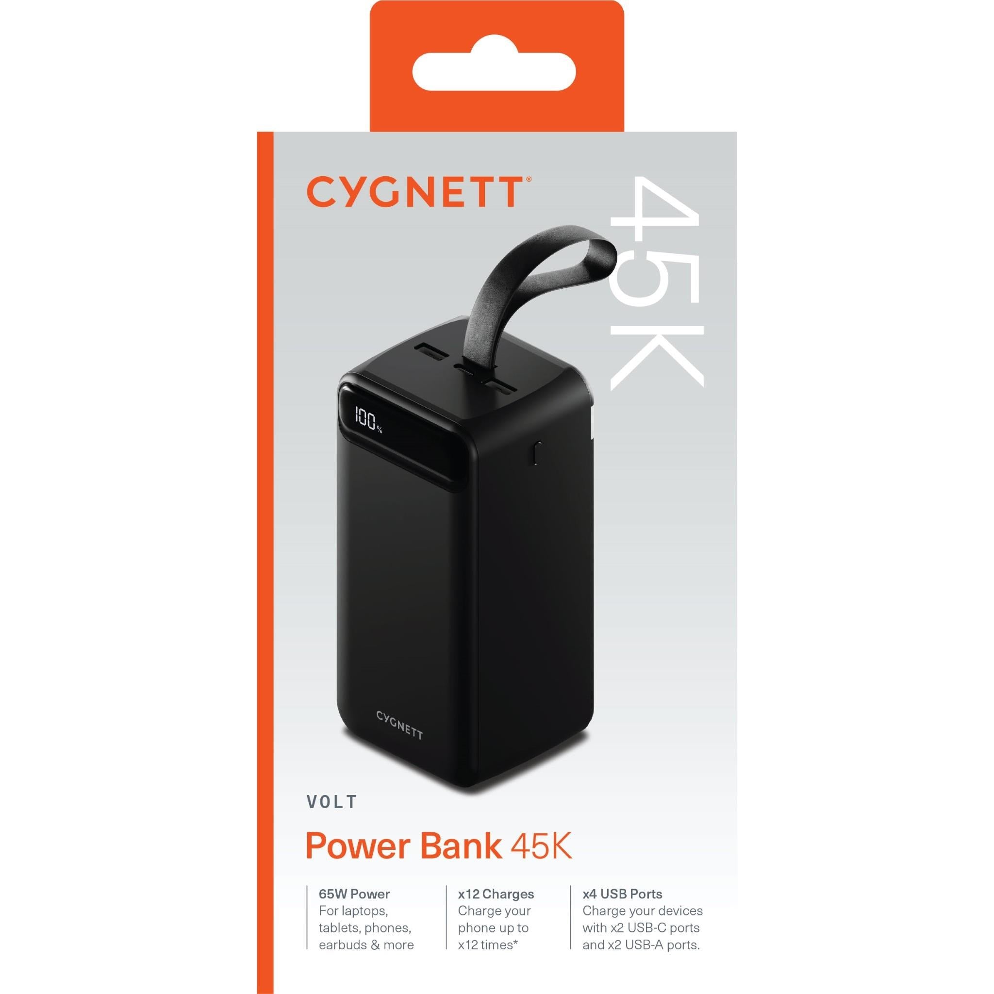 Cygnett Volt 45,000 mAh Power Bank (Black)