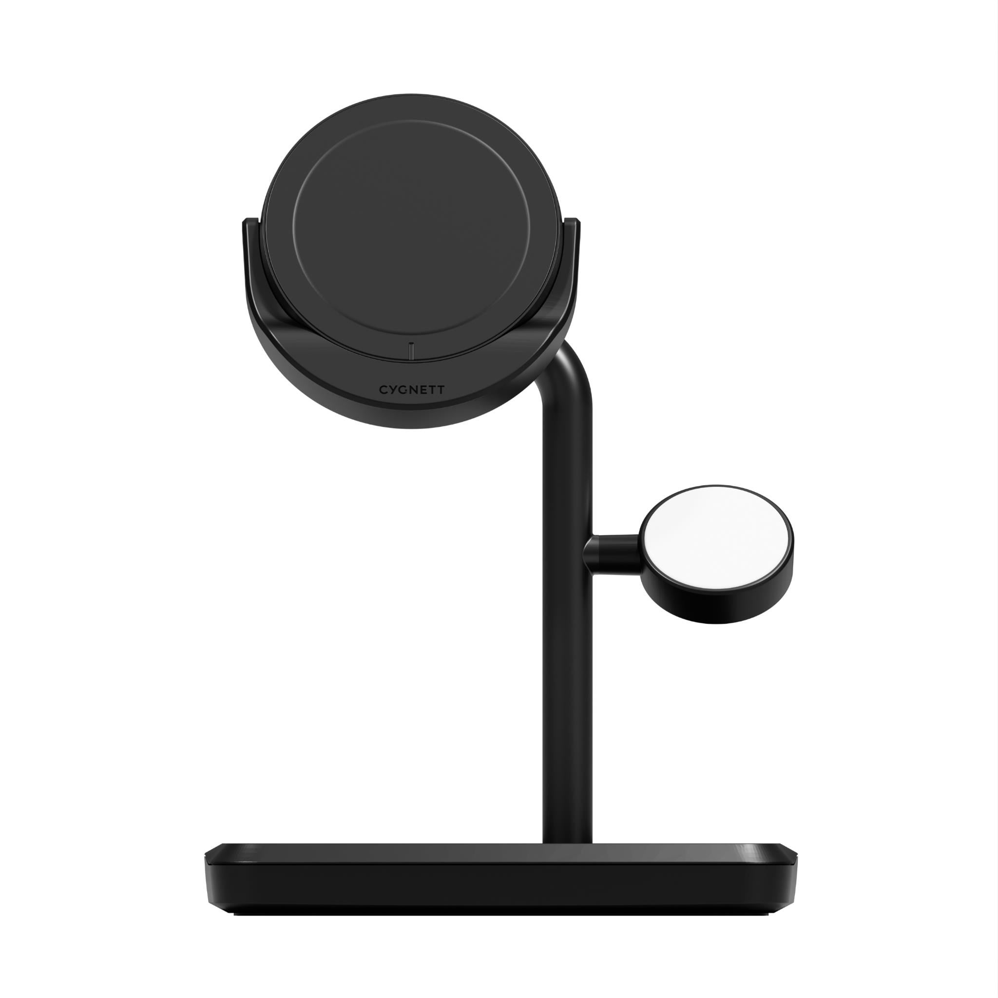 Cygnett Qi2.0 3-in-1 Chargebase (Black)