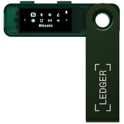 Ledger Nano S Plus Crypto Hardware Wallet (Emerald Green)