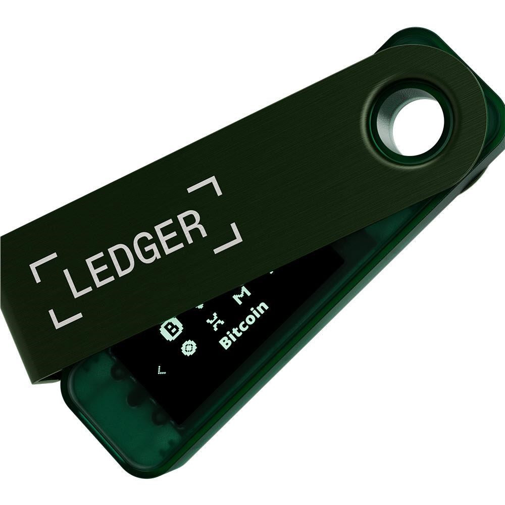 Ledger Nano S Plus Crypto Hardware Wallet (Emerald Green)