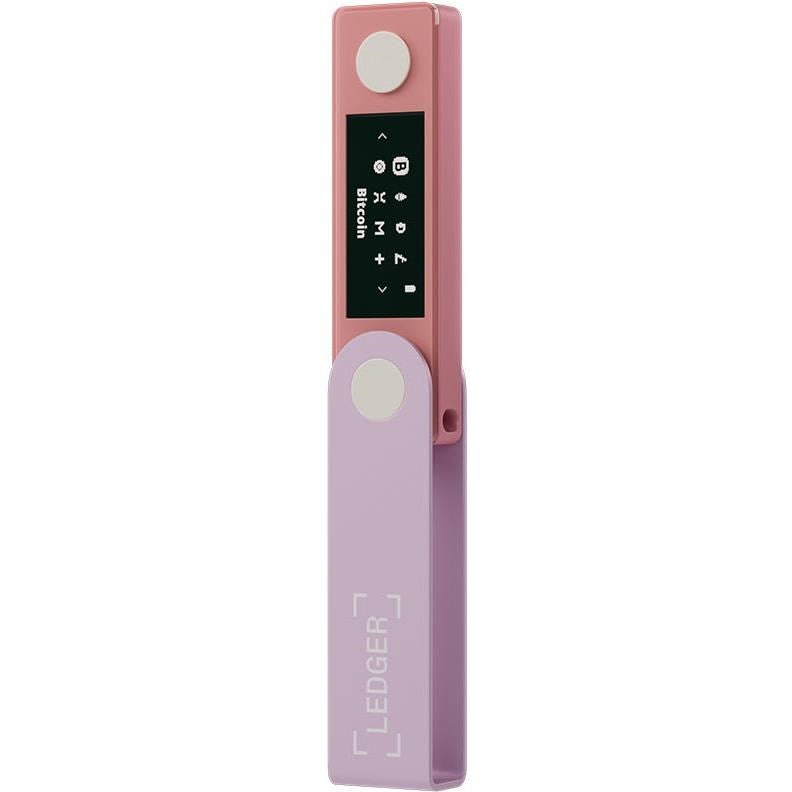 Ledger Nano X Crypto Hardware Wallet (Pastel Pink)