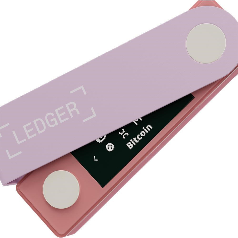 Ledger Nano X Crypto Hardware Wallet (Pastel Pink)