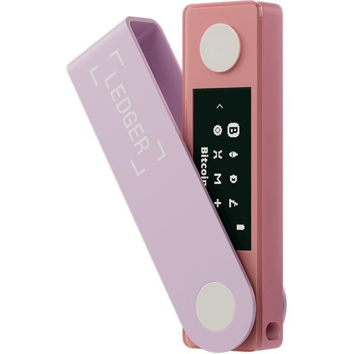 Ledger Nano X Crypto Hardware Wallet (Pastel Pink)