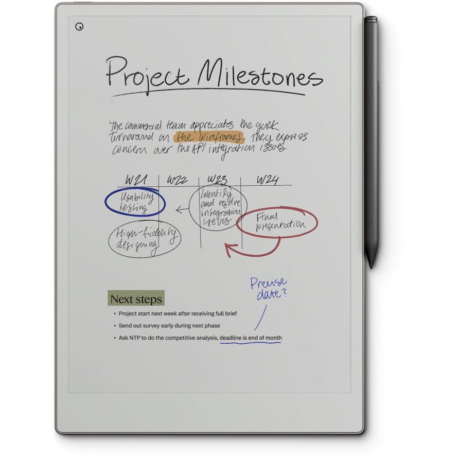 reMarkable Paper Pro with MarkerPlus