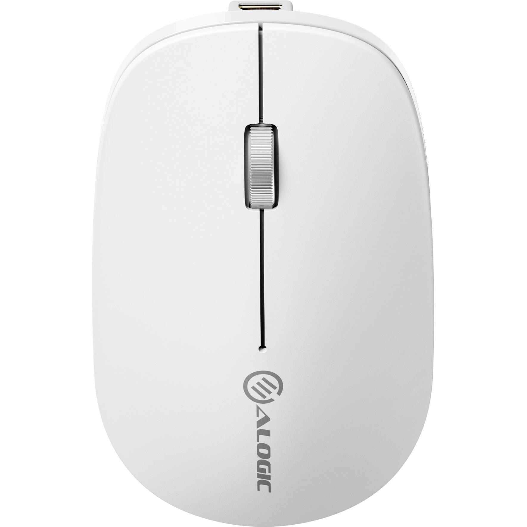 Alogic Echelon Bluetooth USB-C Rechargeable 4 Keys Mouse (Black)