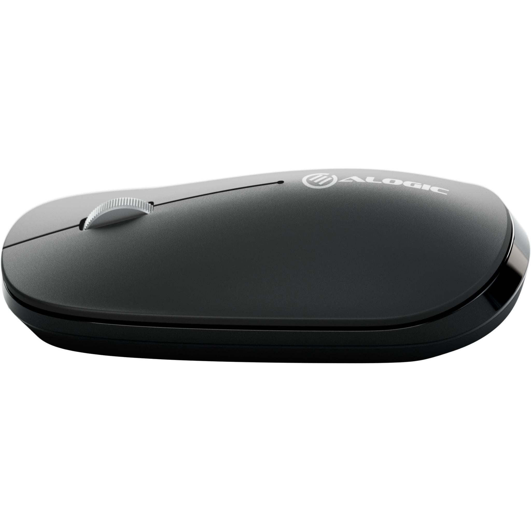 Alogic Echelon Bluetooth USB-C Rechargeable 4 Keys Mouse (Black)