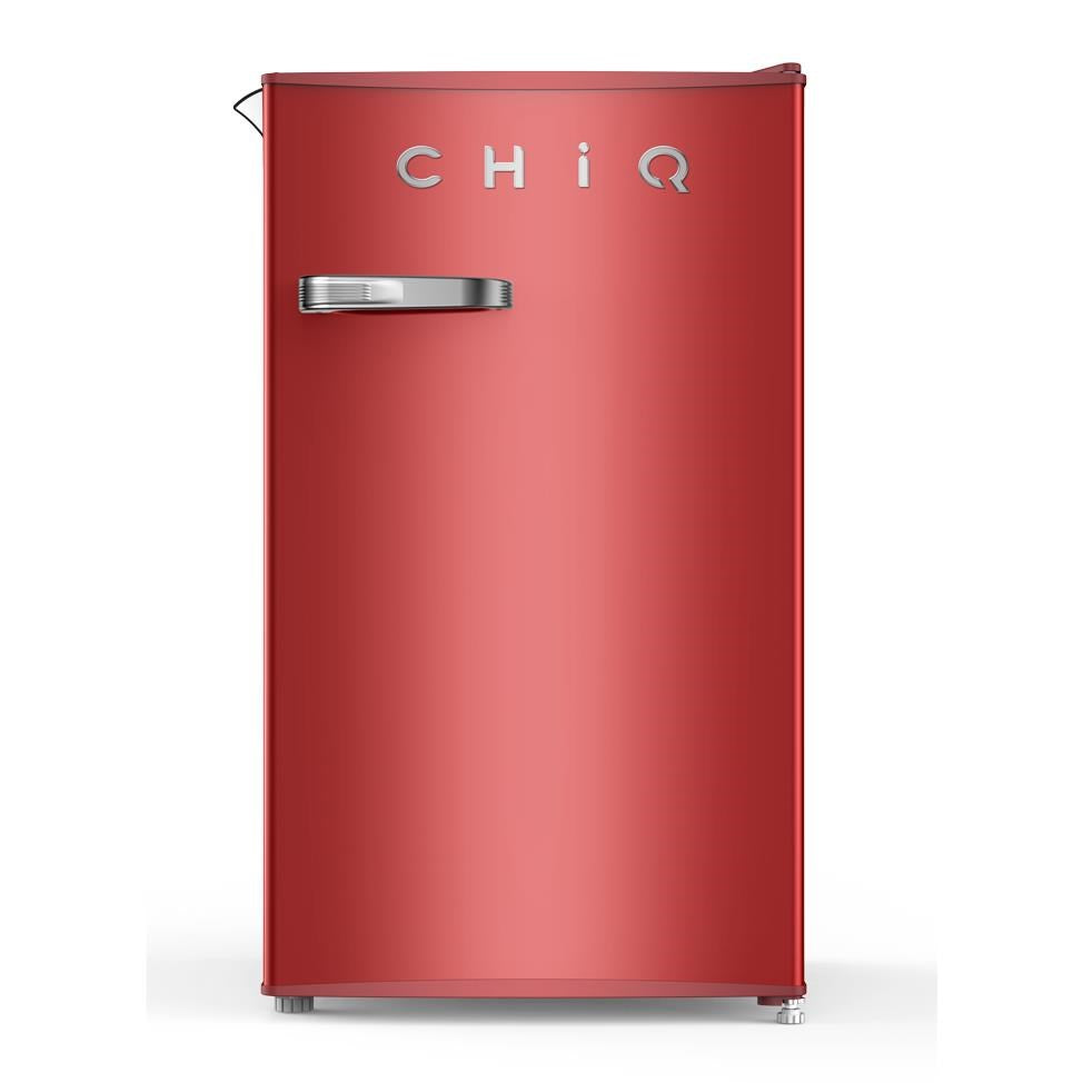 CHiQ CRSR089DR1 90L Retro Style Bar Fridge (Red)