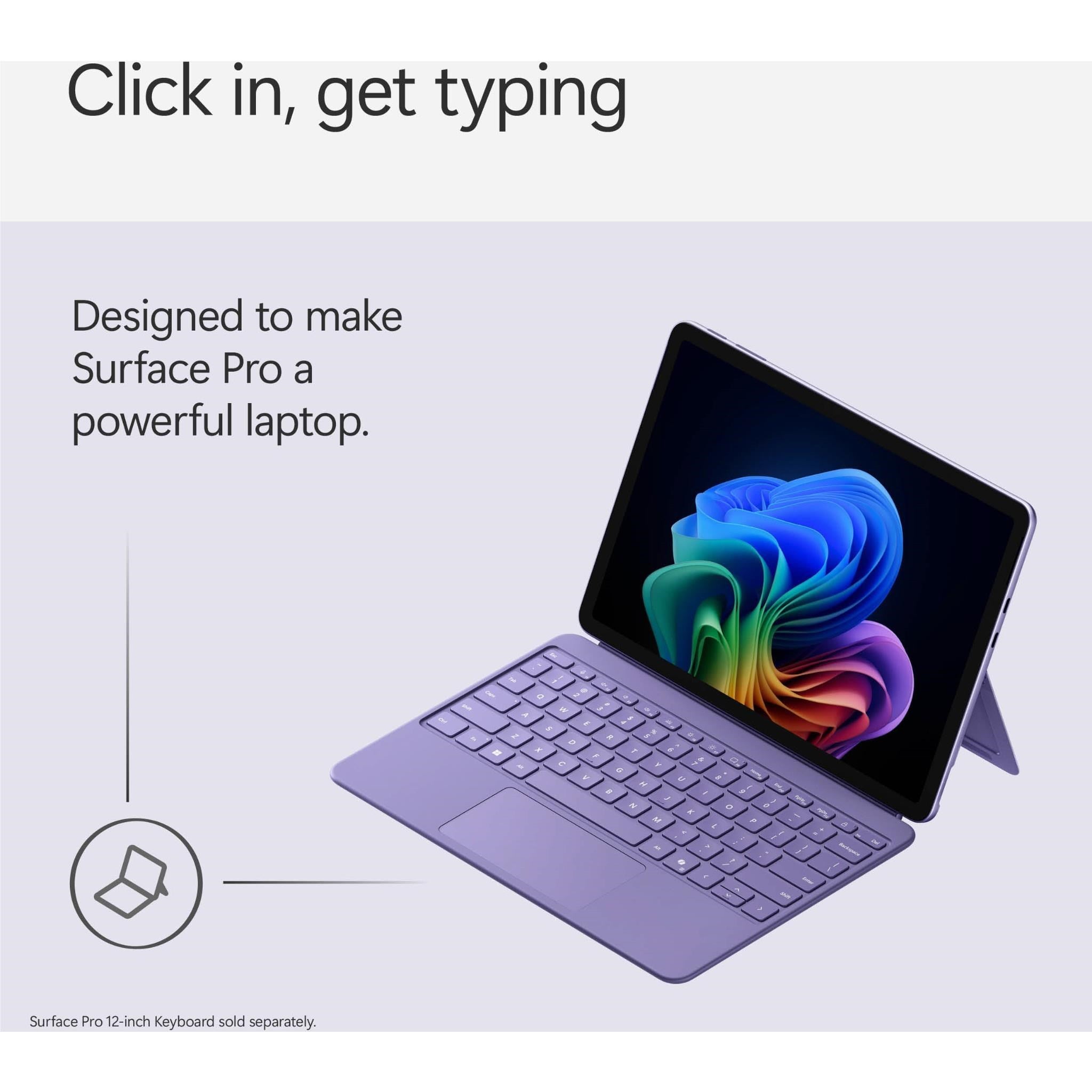 Microsoft Surface Pro 12-inch (1st Edition) Keyboard (Violet)