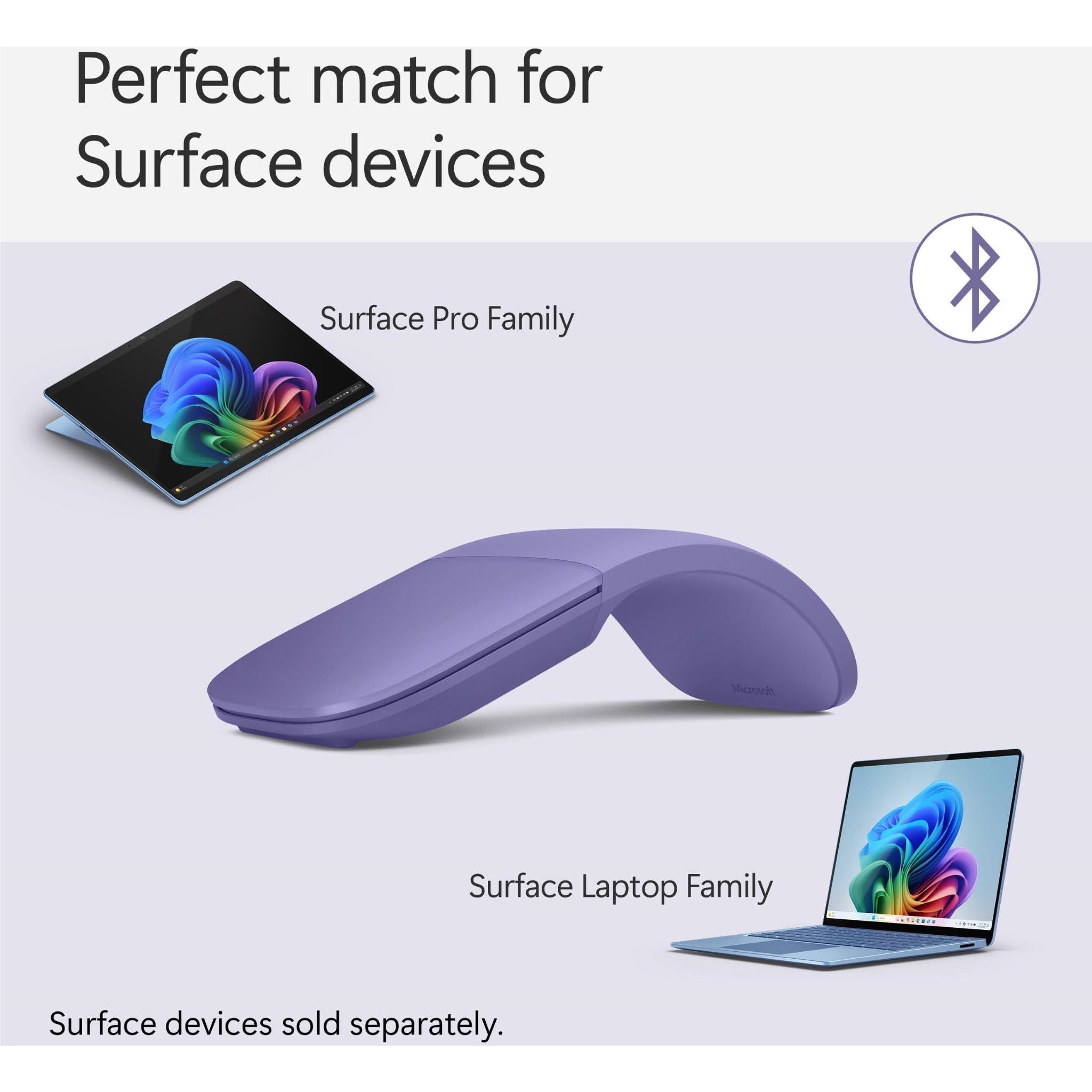 Microsoft Surface Arc Wireless Mouse (Violet)