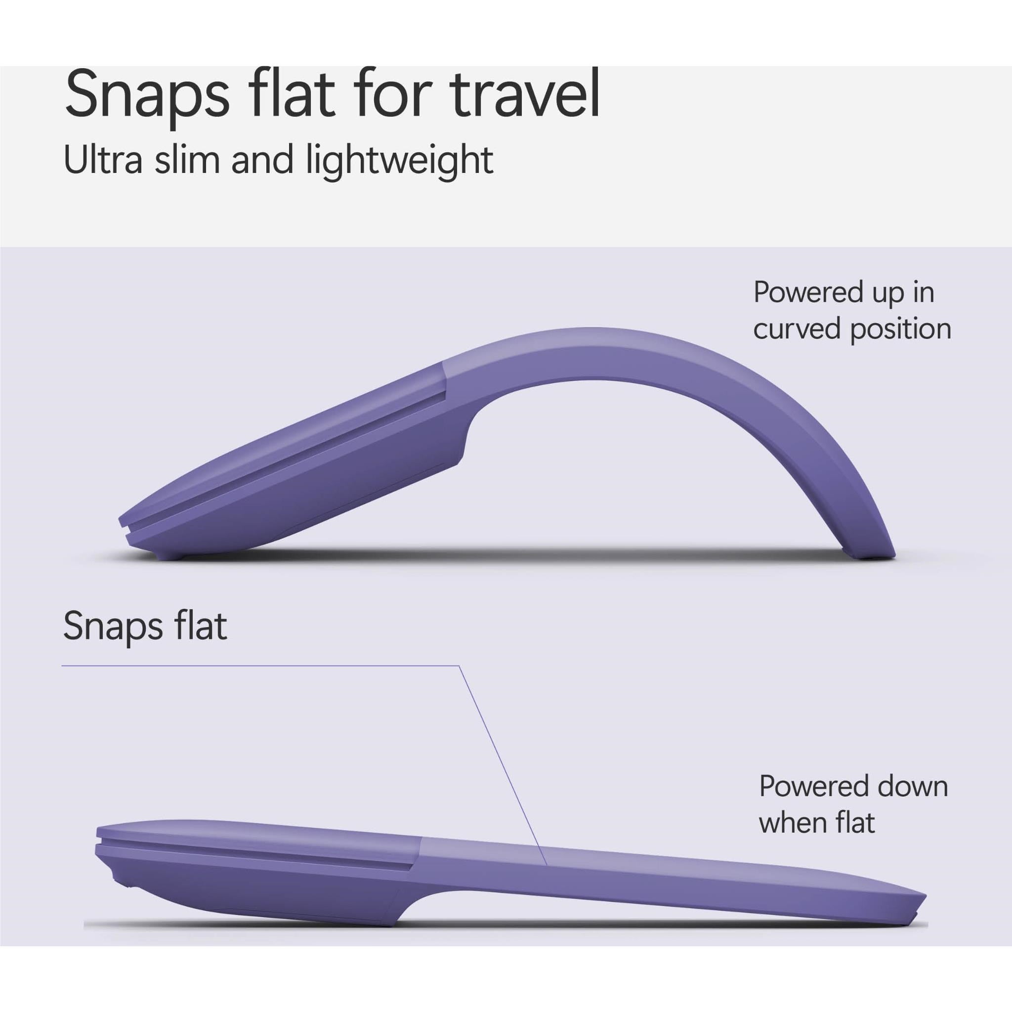 Microsoft Surface Arc Wireless Mouse (Violet)