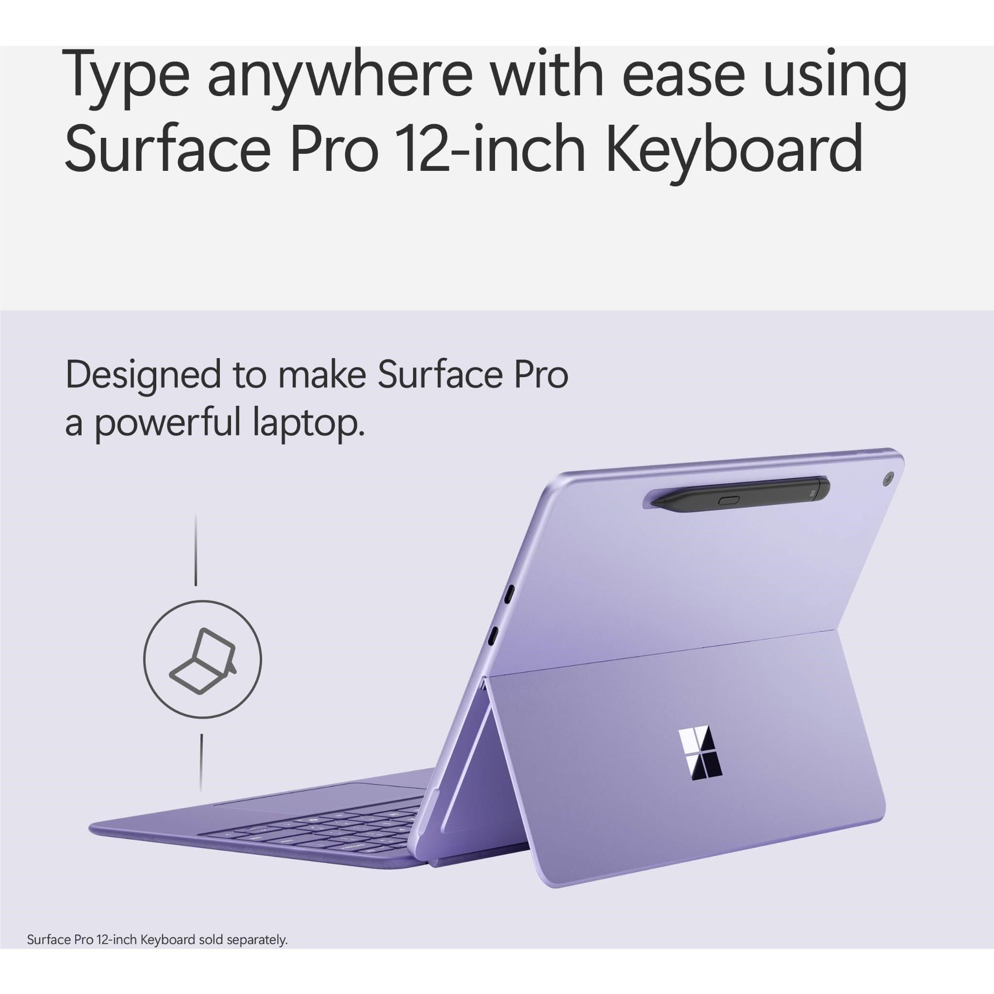 Microsoft Surface Pro 12-inch (1st Edition) Keyboard with Slim Pen (Violet)