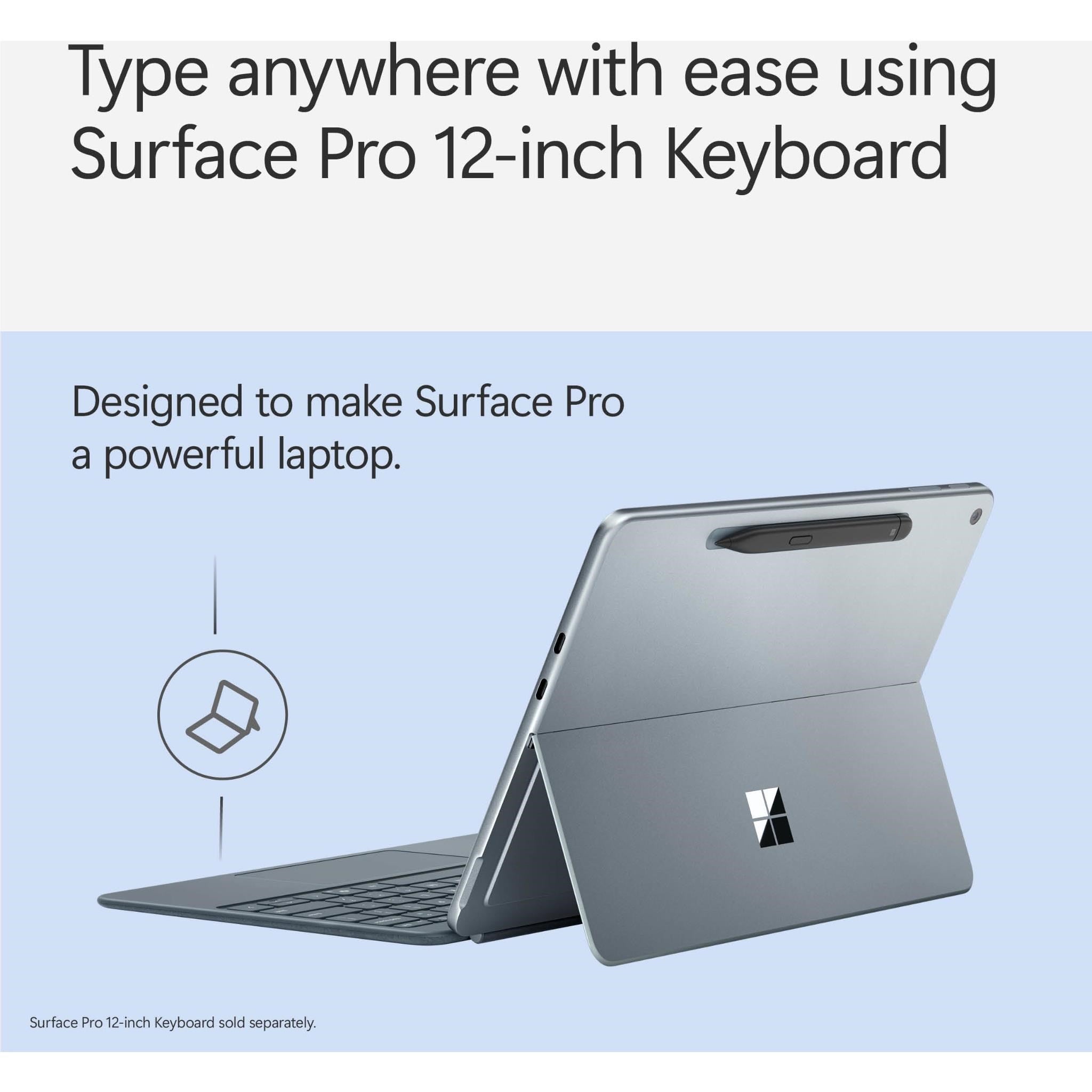 Microsoft Surface Pro 12-inch (1st Edition) Keyboard with Slim Pen (Ocean)